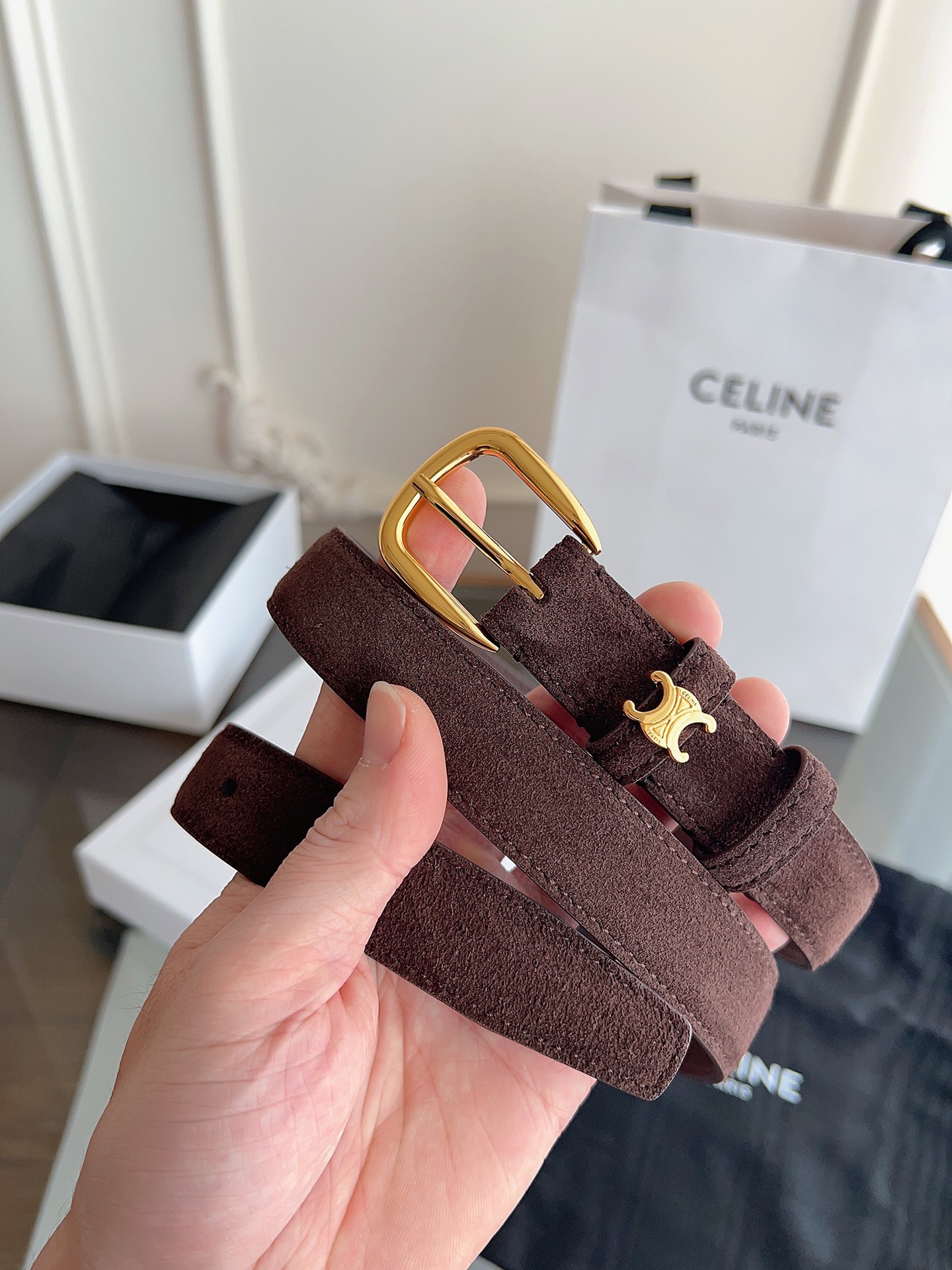 Celine Female Basic Belt Cow Leather M-l