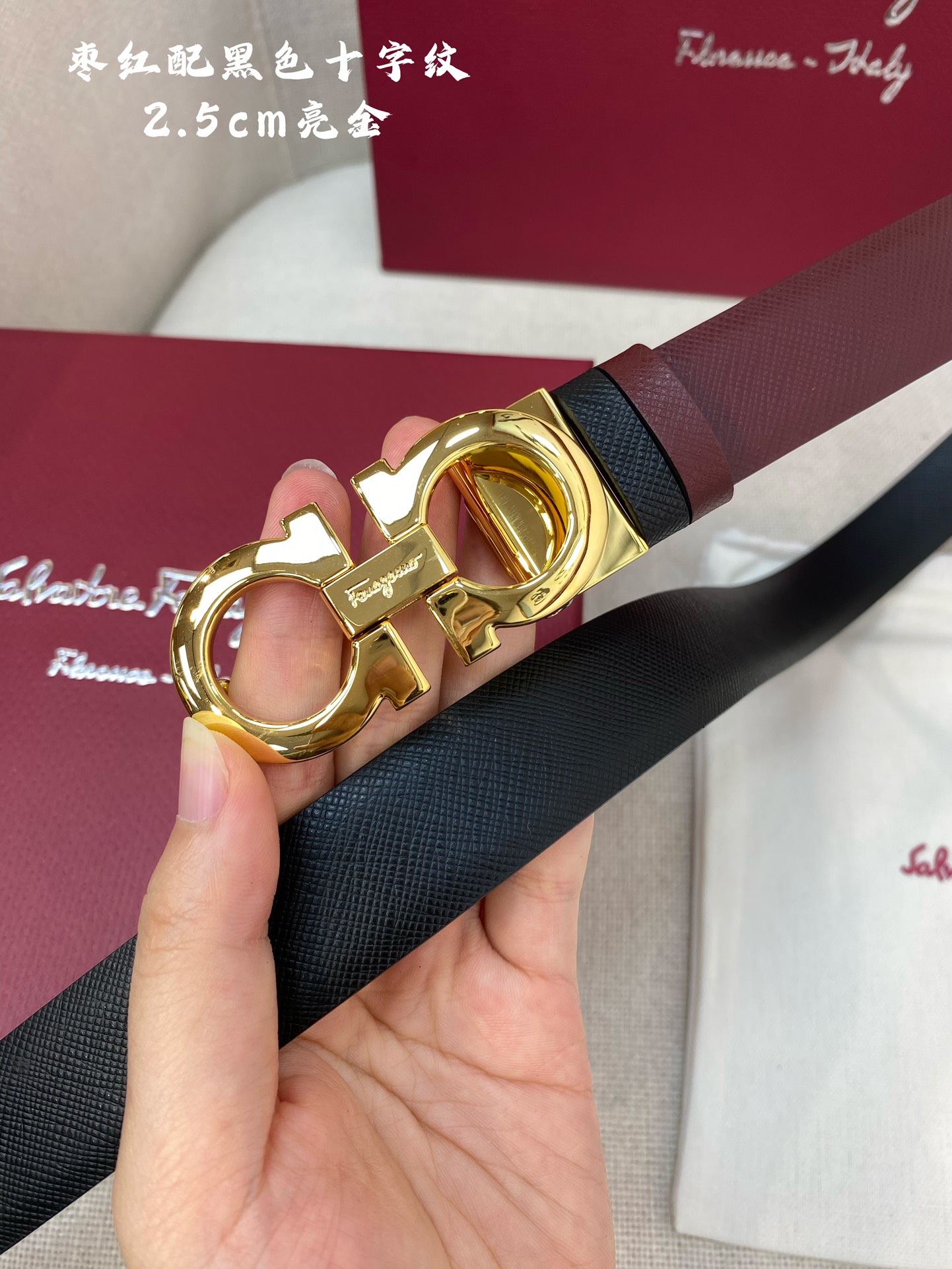 Salvatore Ferragamo Female Basic Belt Cow Leather 25mm-m