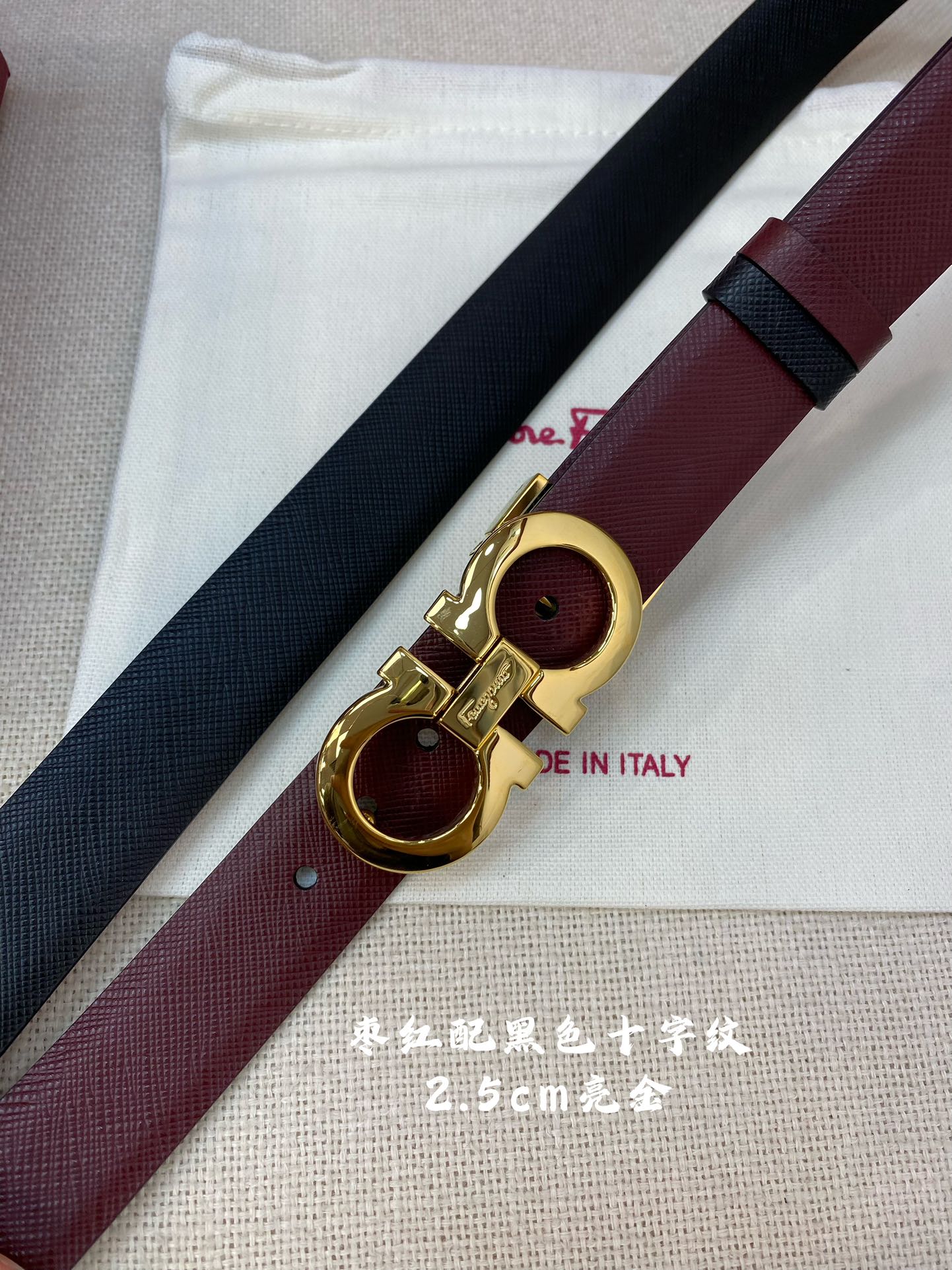 Salvatore Ferragamo Female Basic Belt Cow Leather 25mm-m