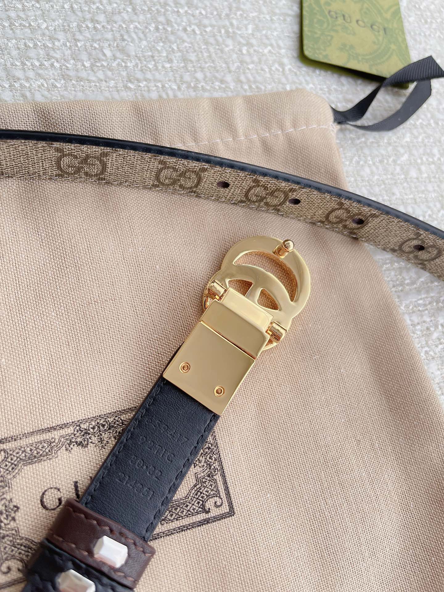 Gucci Female Leather Belt Top Grain Leather M