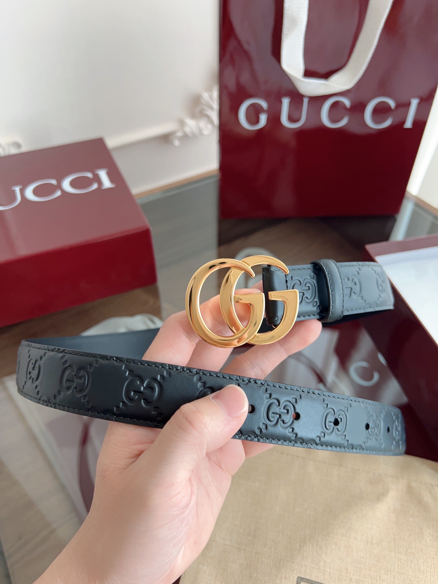 Gucci Female Basic Belt Cow Leather 13514-m-l