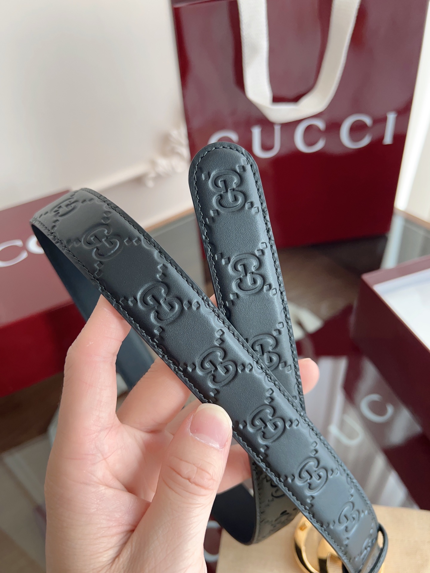 Gucci Female Basic Belt Cow Leather 13514-m-l