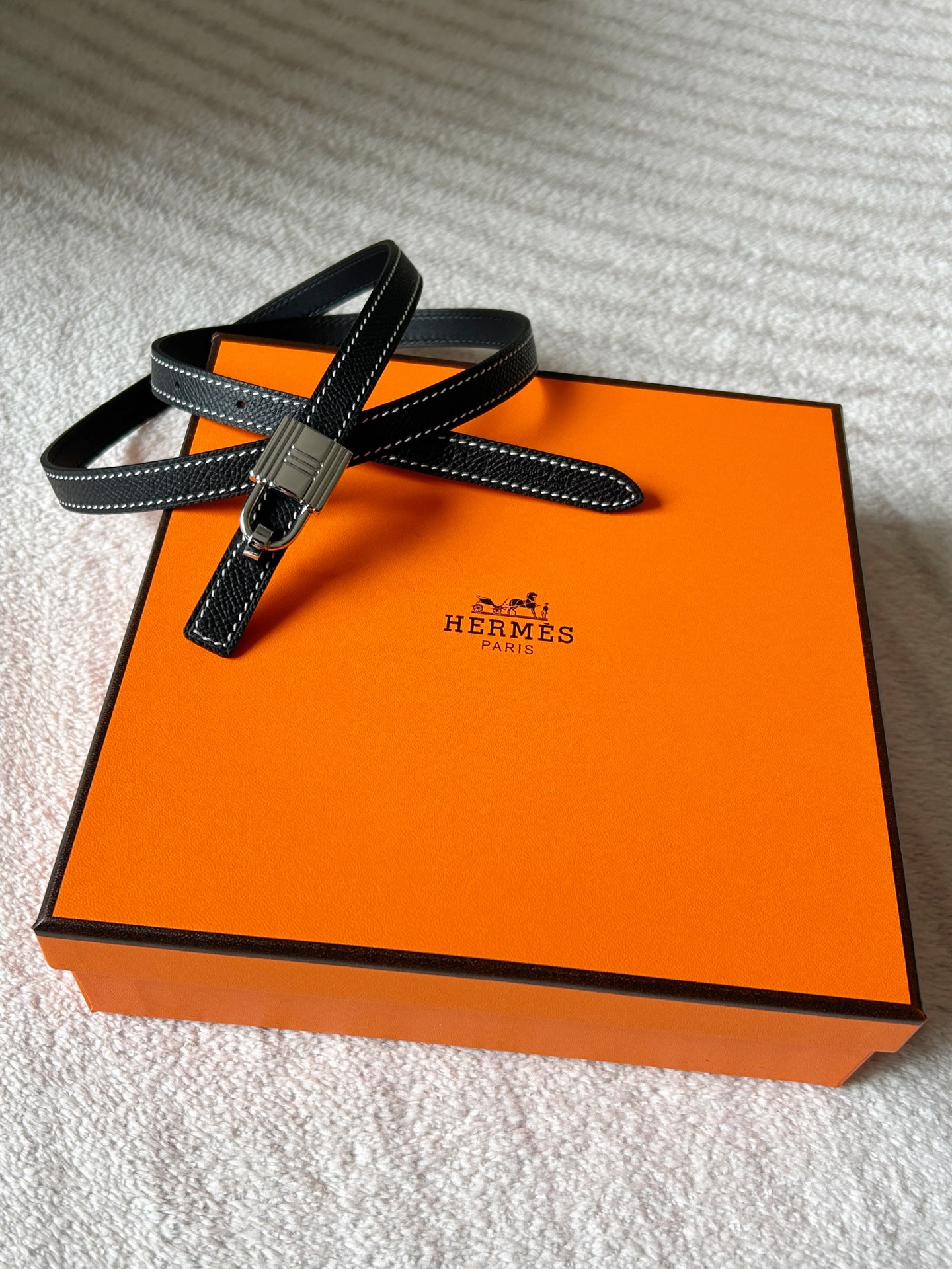 Hermès Female Leather Belt Cow Leather S-m