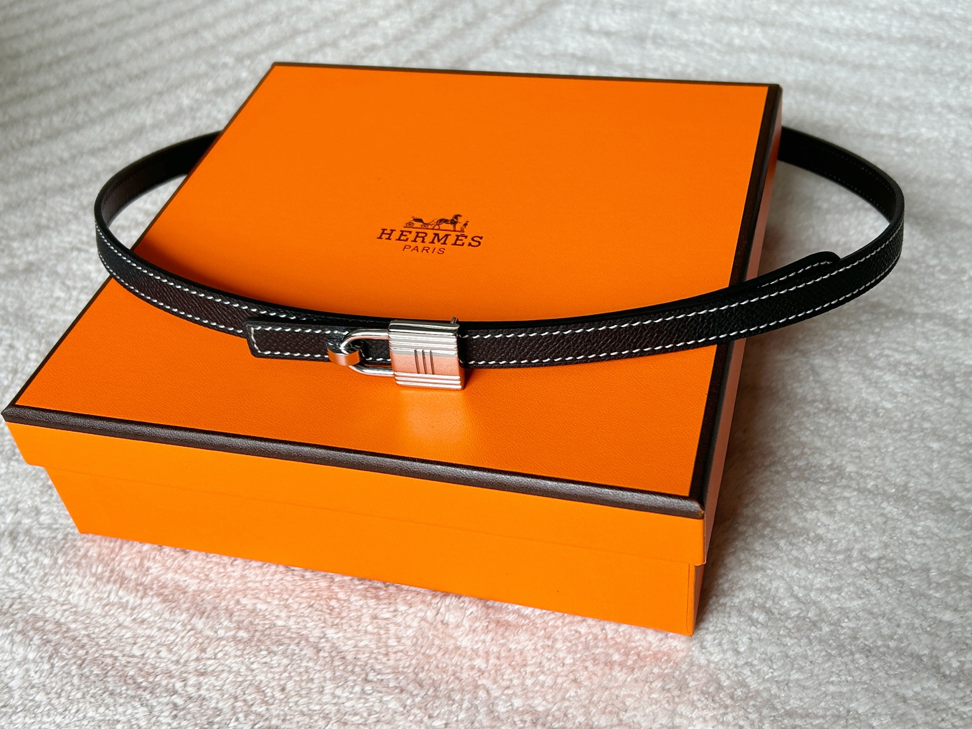 Hermès Female Leather Belt Cow Leather S-m