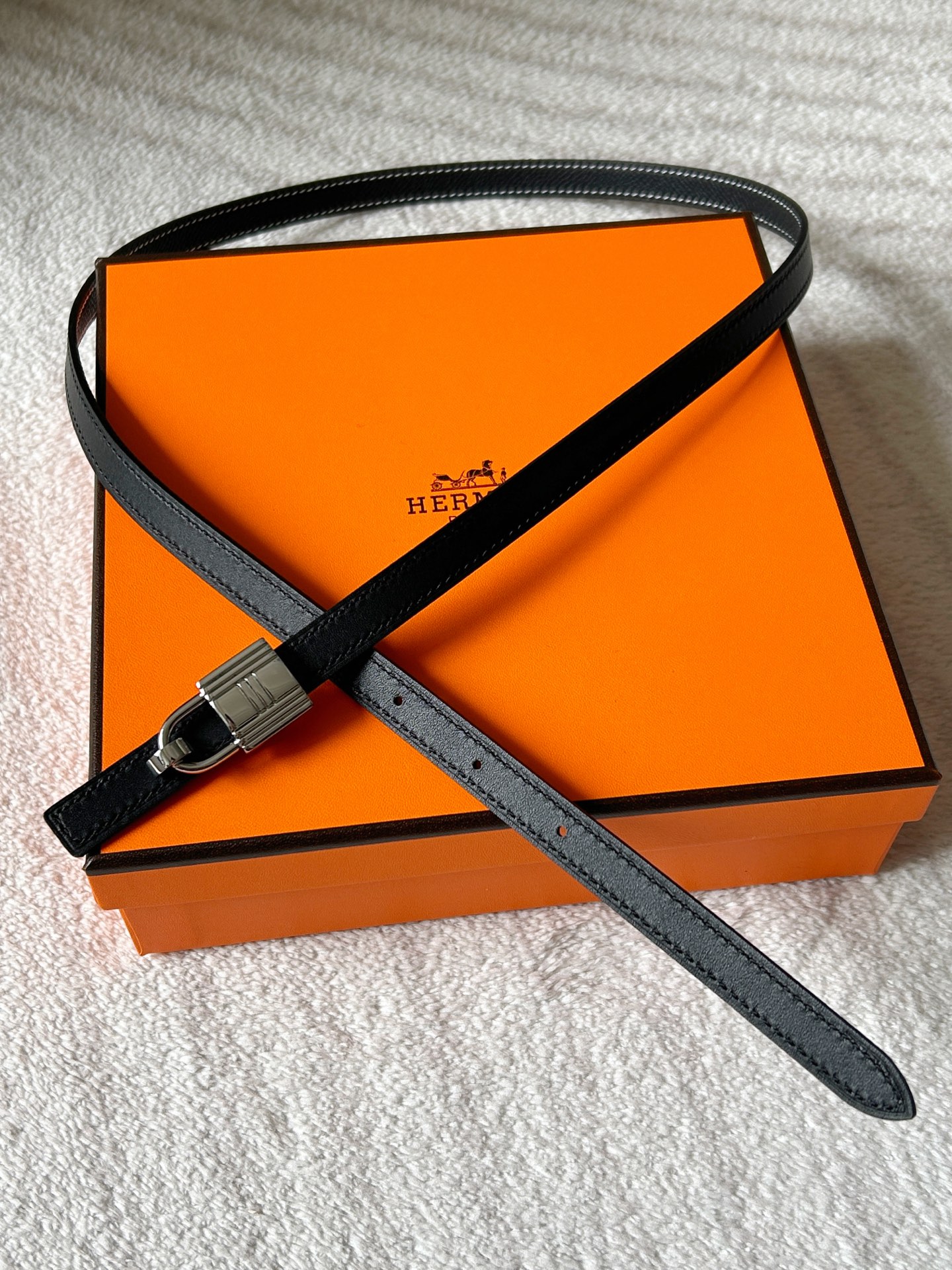 Hermès Female Leather Belt Cow Leather S-m