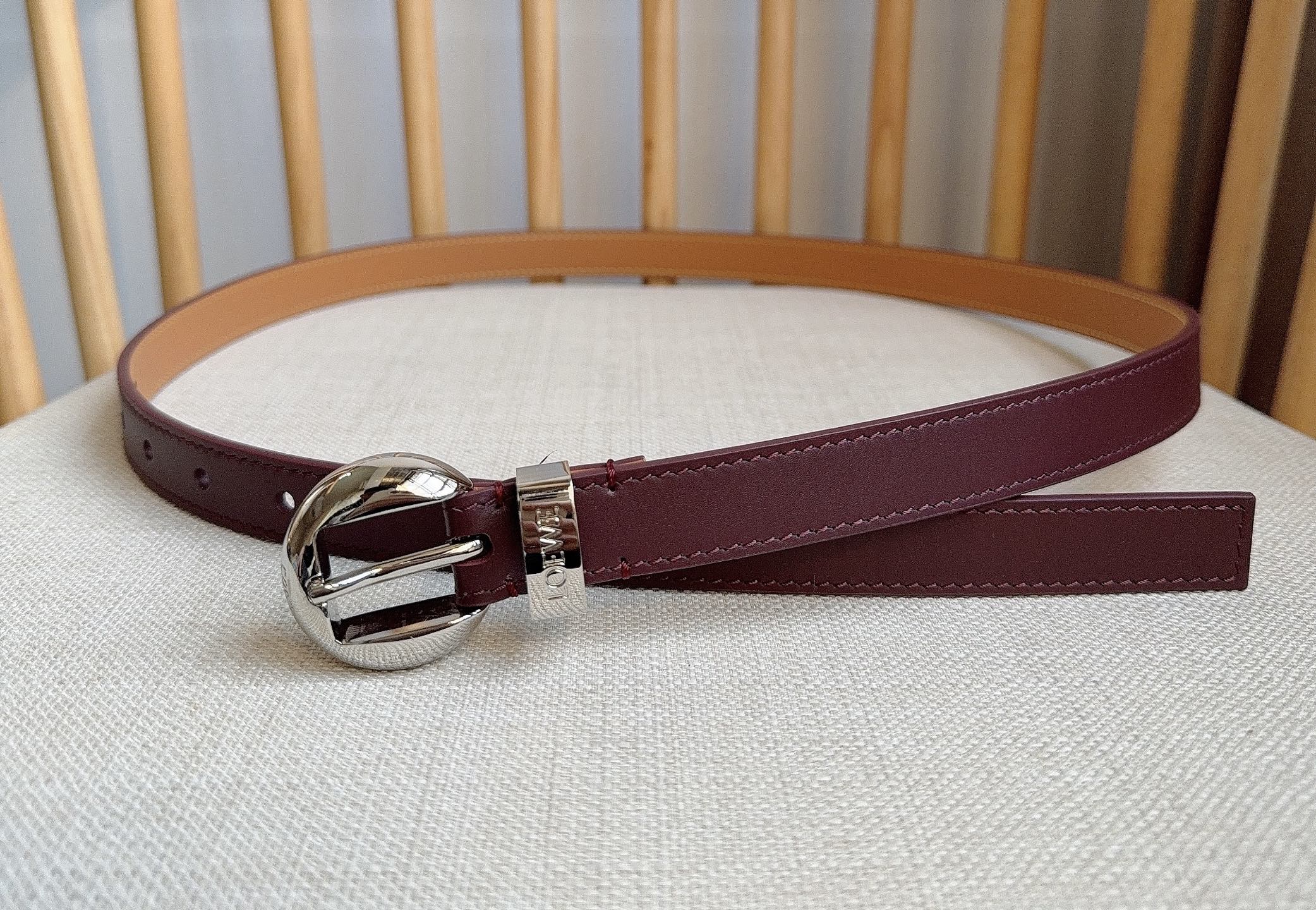 Loewe Female Pin Buckle Belt Cow Leather M-l