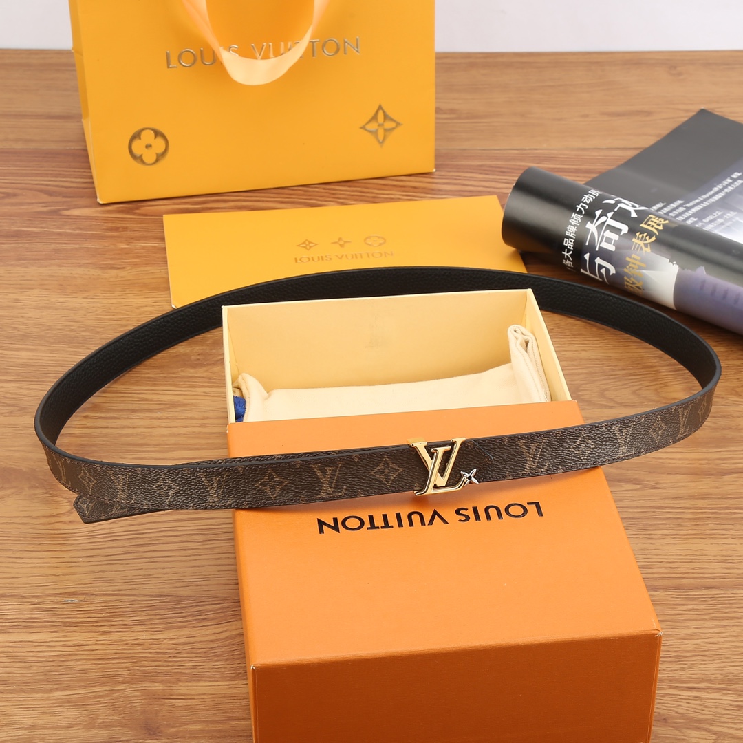 Louis Vuitton Female Basic Belt Cow Leather S-m-l