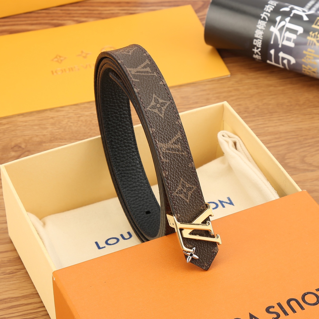 Louis Vuitton Female Basic Belt Cow Leather S-m-l