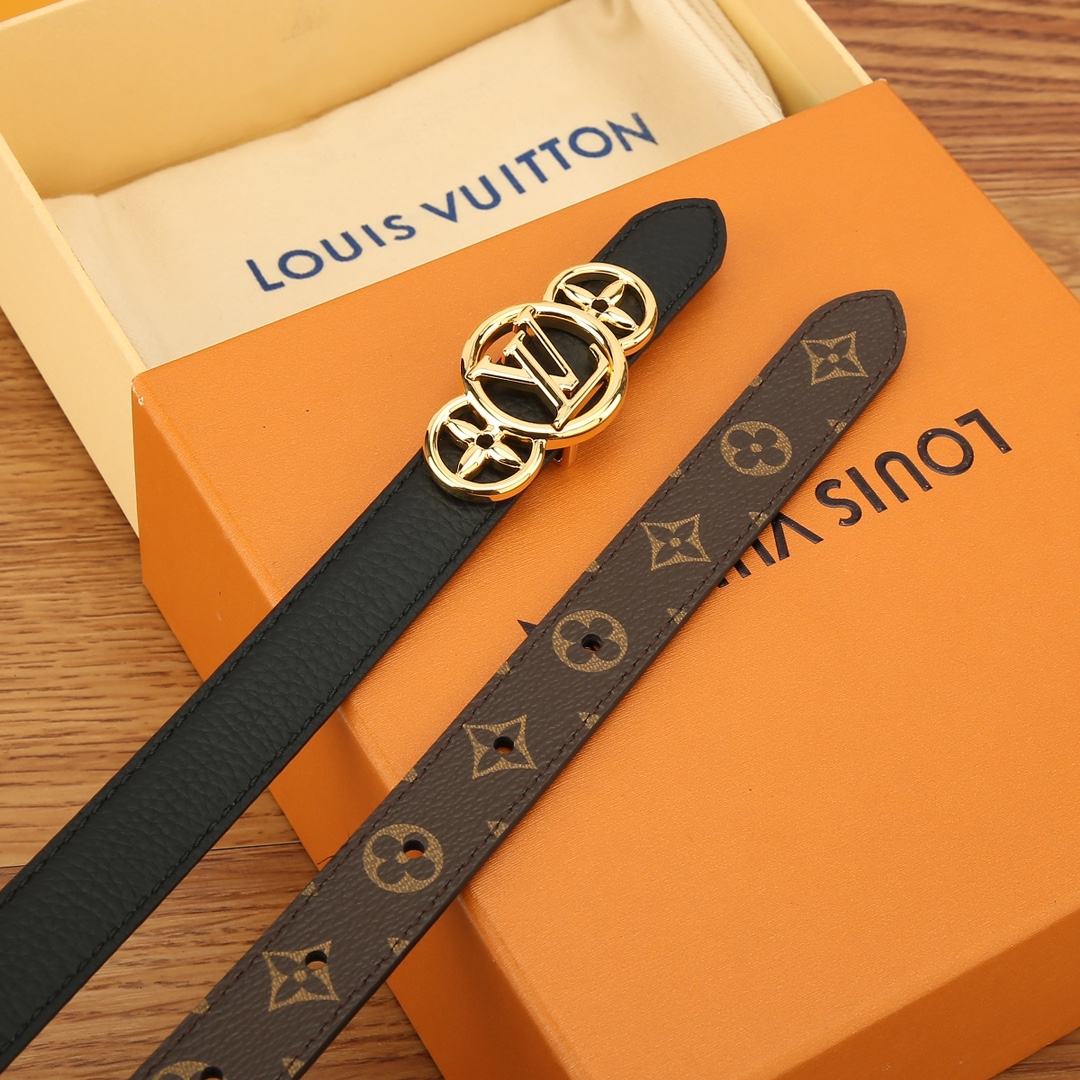 Louis Vuitton Female Basic Belt Cow Leather M-l
