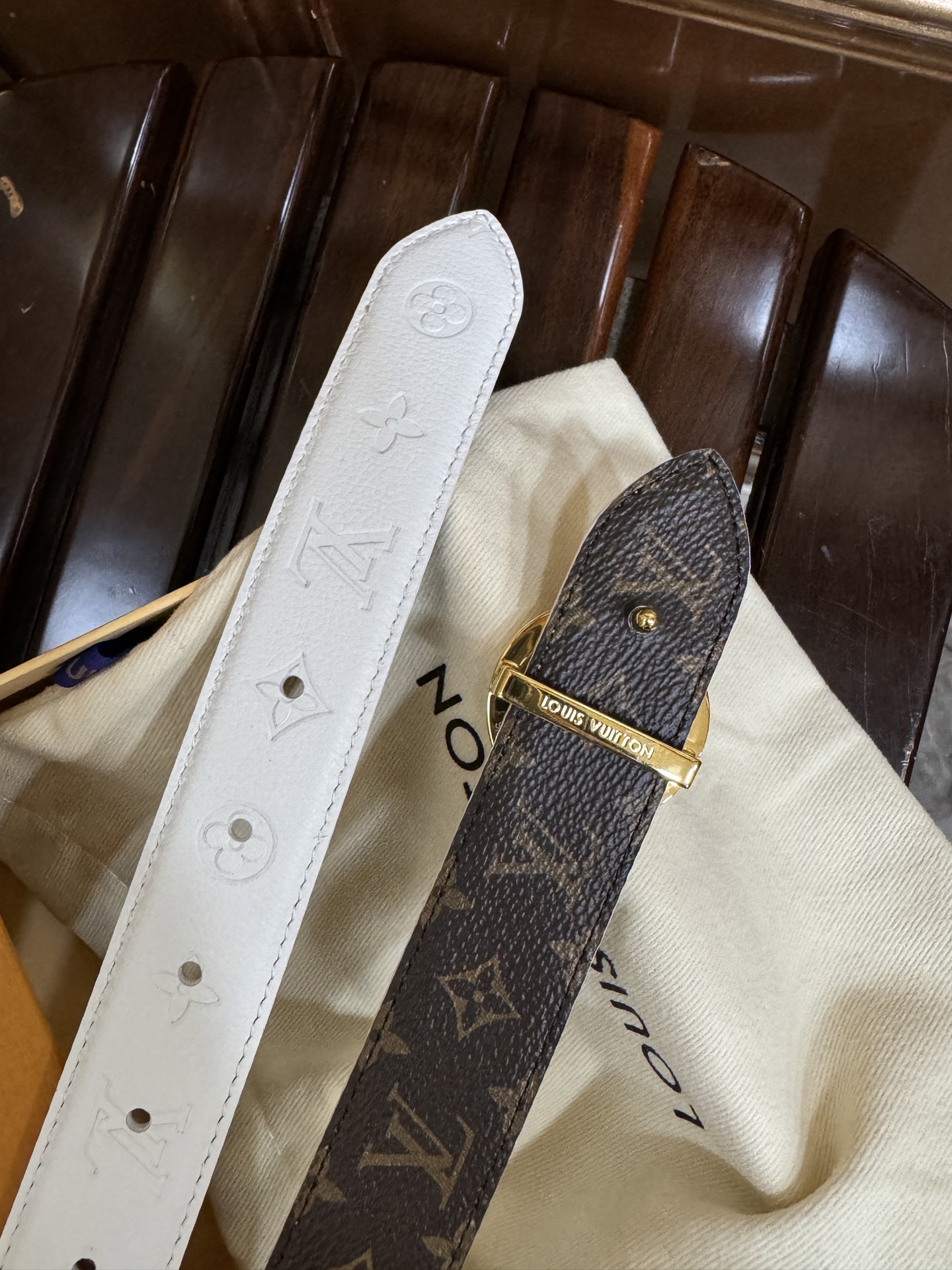 Louis Vuitton Female Basic Belt Canvas M-l