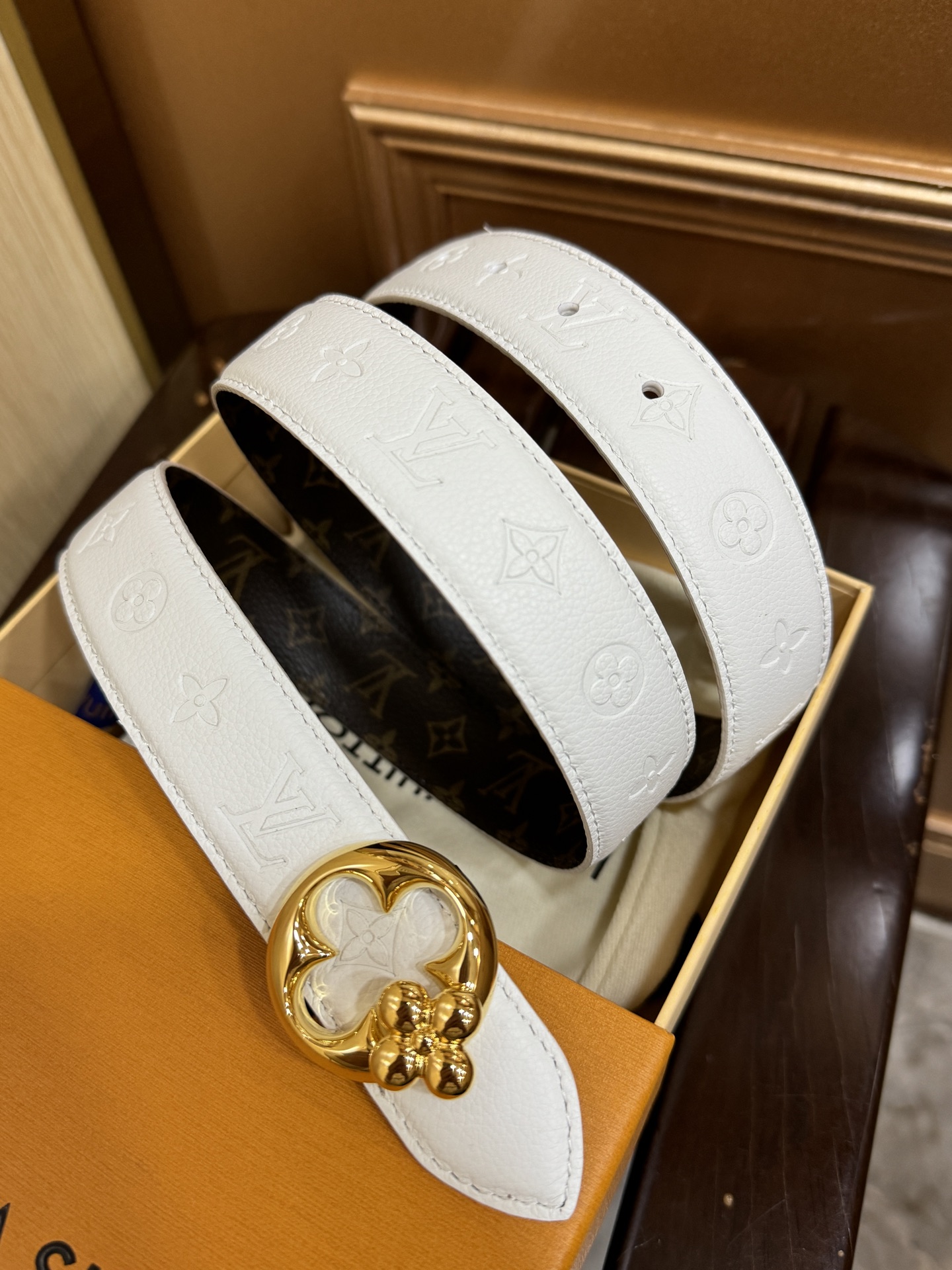 Louis Vuitton Female Basic Belt Canvas M-l