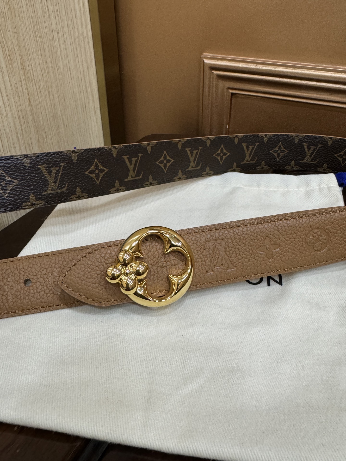 Louis Vuitton Female Basic Belt Canvas M-l