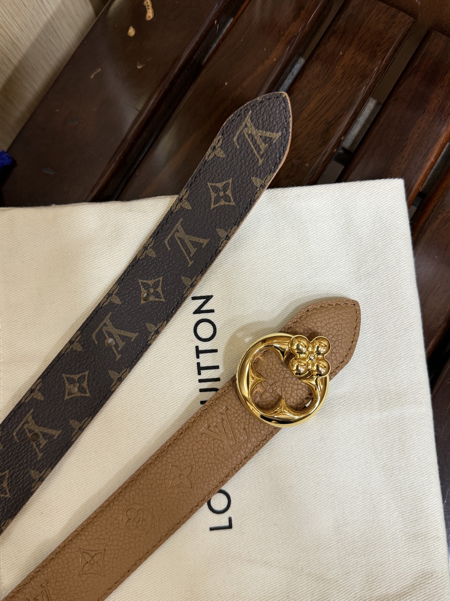 Louis Vuitton Female Basic Belt Canvas M-l