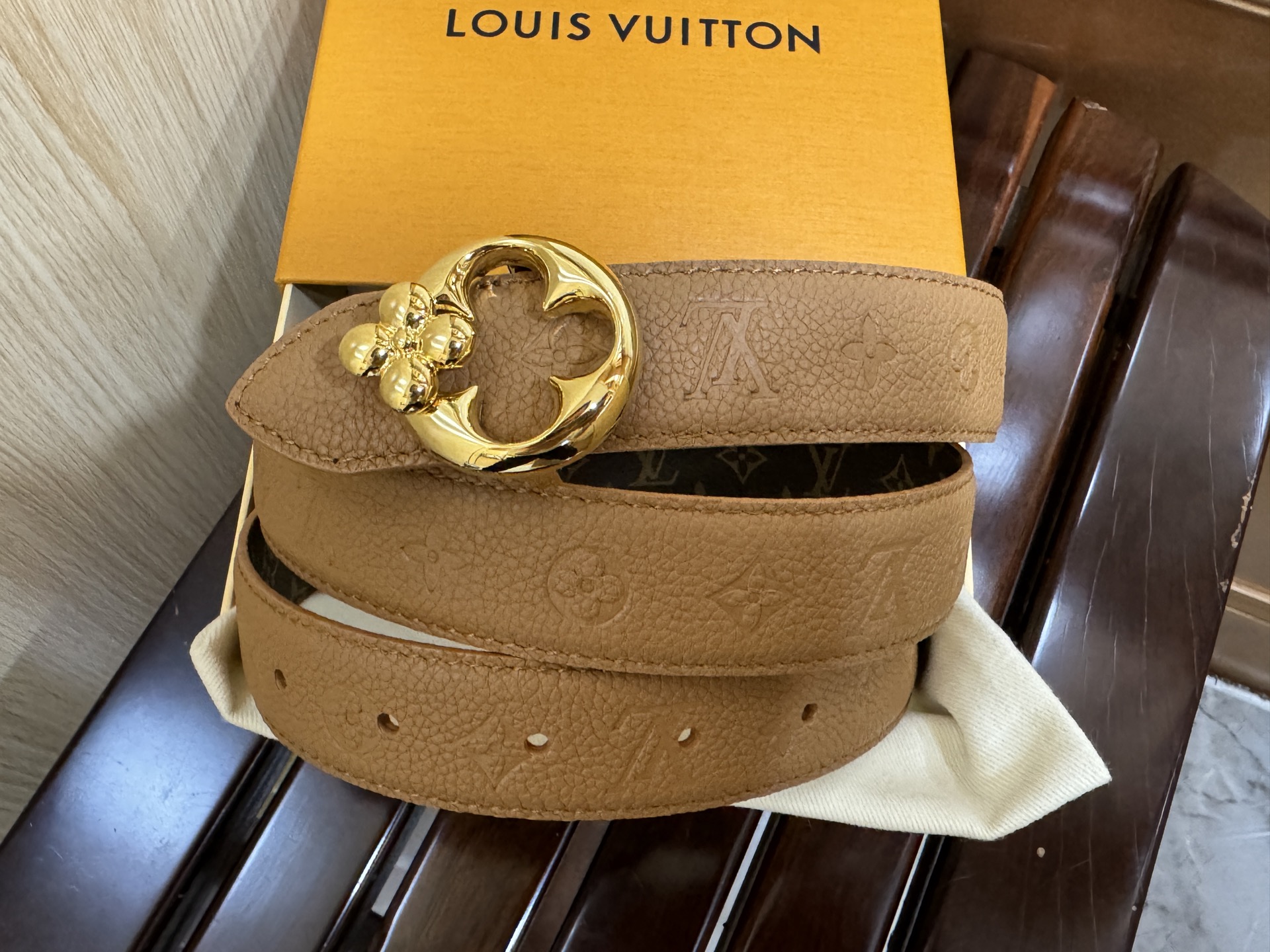 Louis Vuitton Female Basic Belt Canvas M-l
