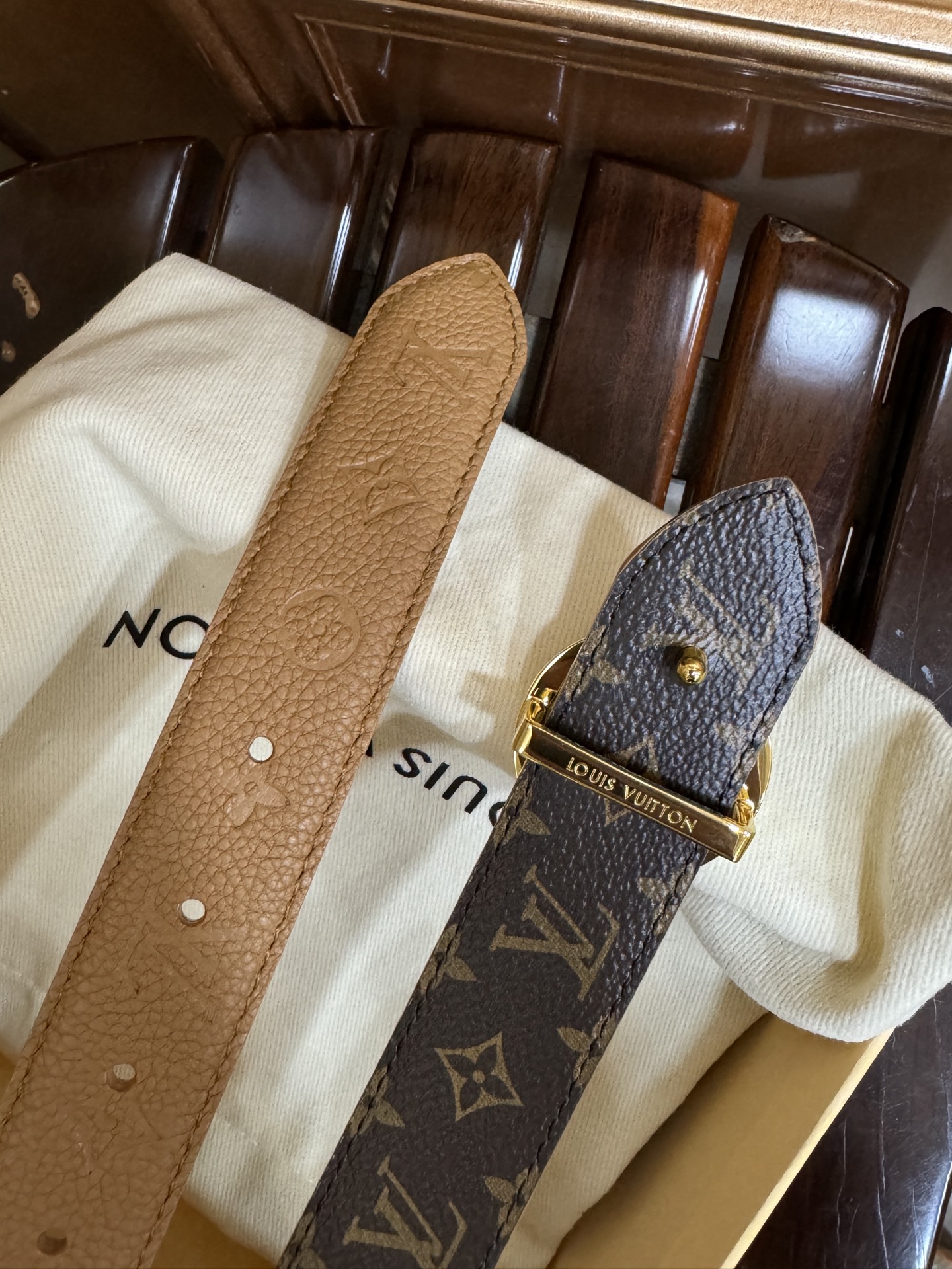 Louis Vuitton Female Basic Belt Canvas M-l