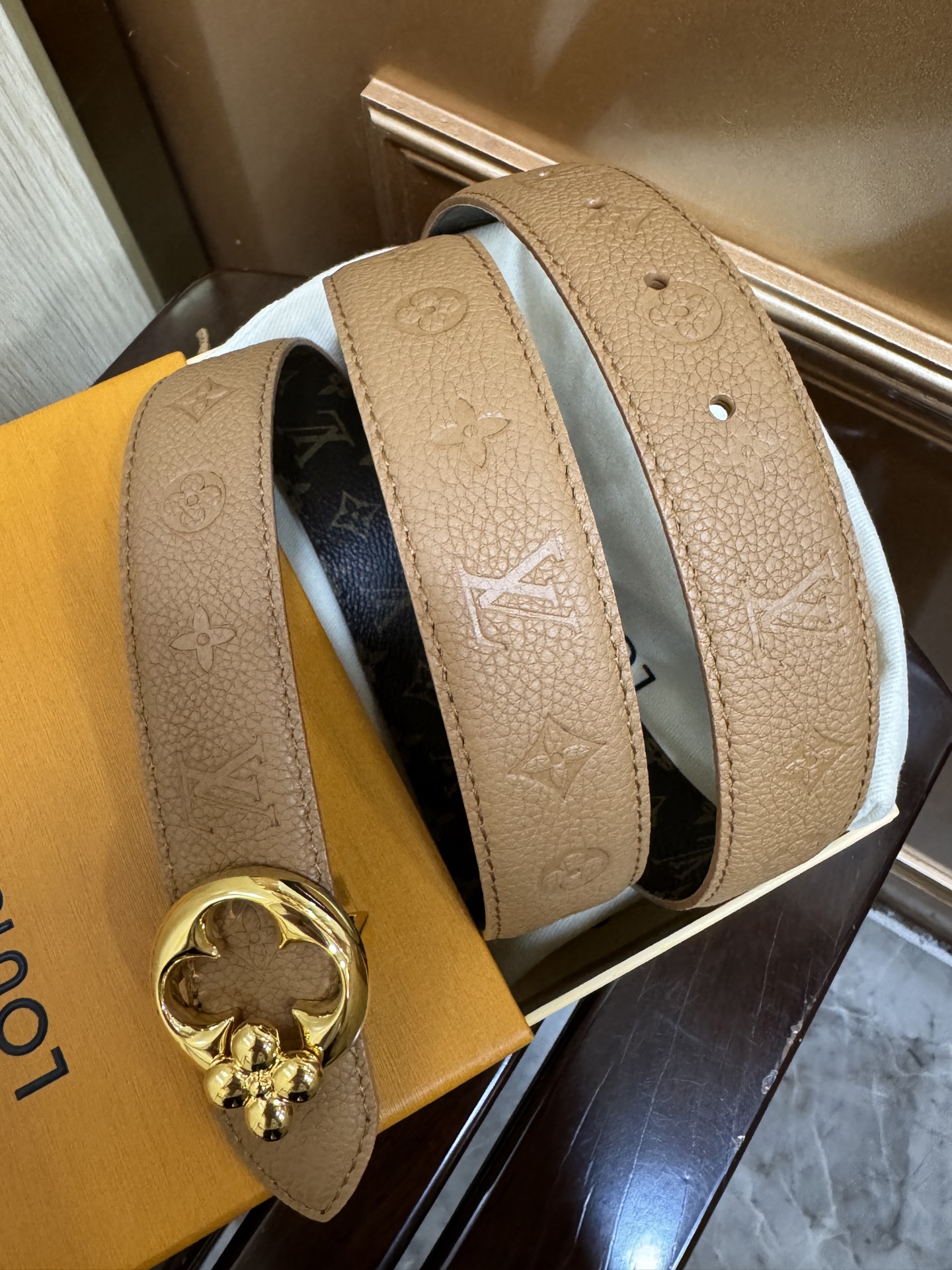 Louis Vuitton Female Basic Belt Canvas M-l