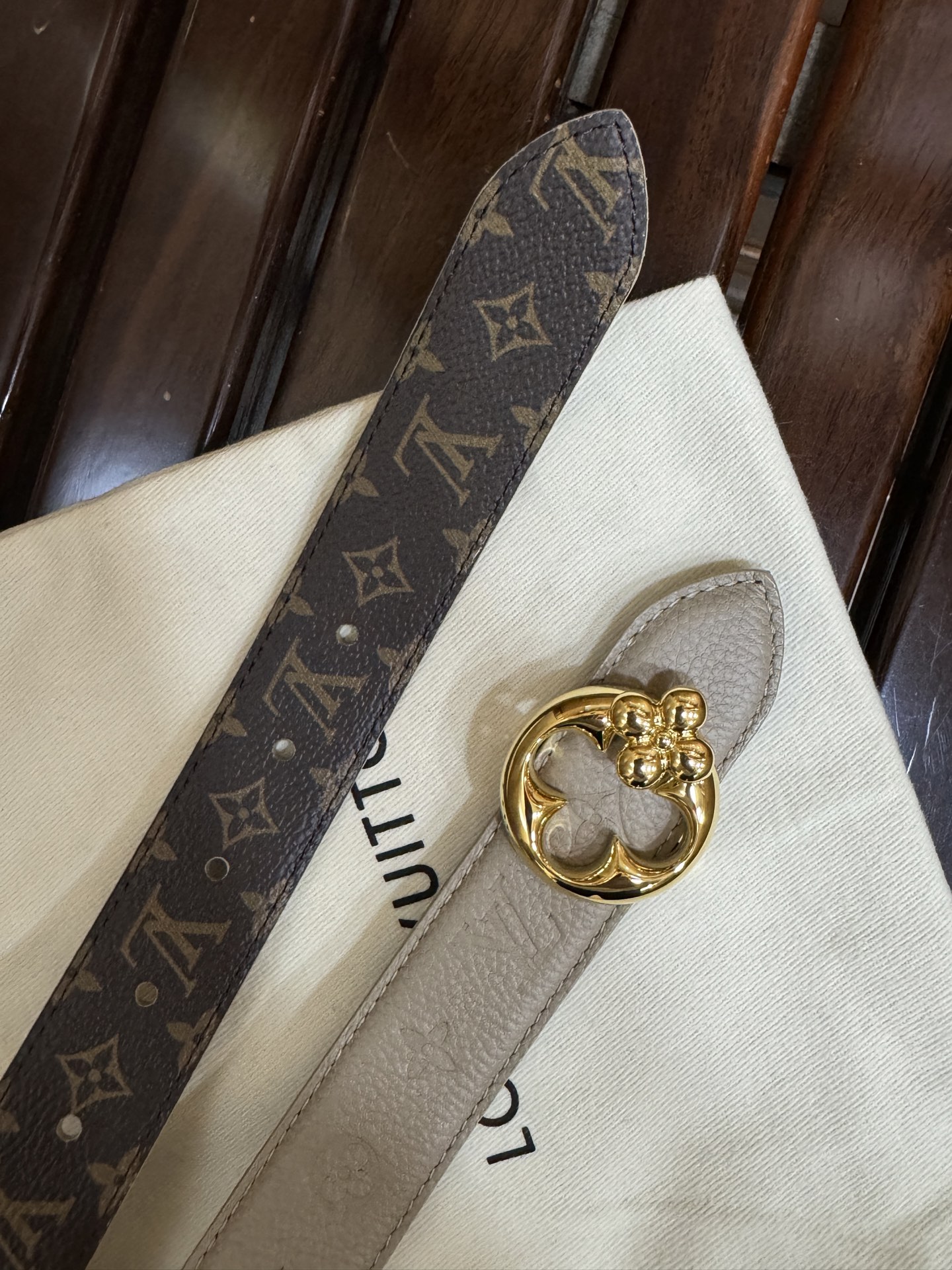 Louis Vuitton Female Basic Belt Canvas M-l