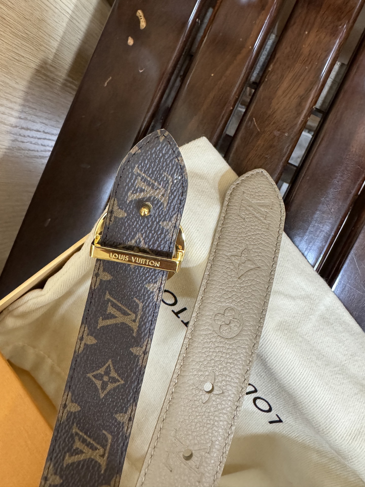 Louis Vuitton Female Basic Belt Canvas M-l