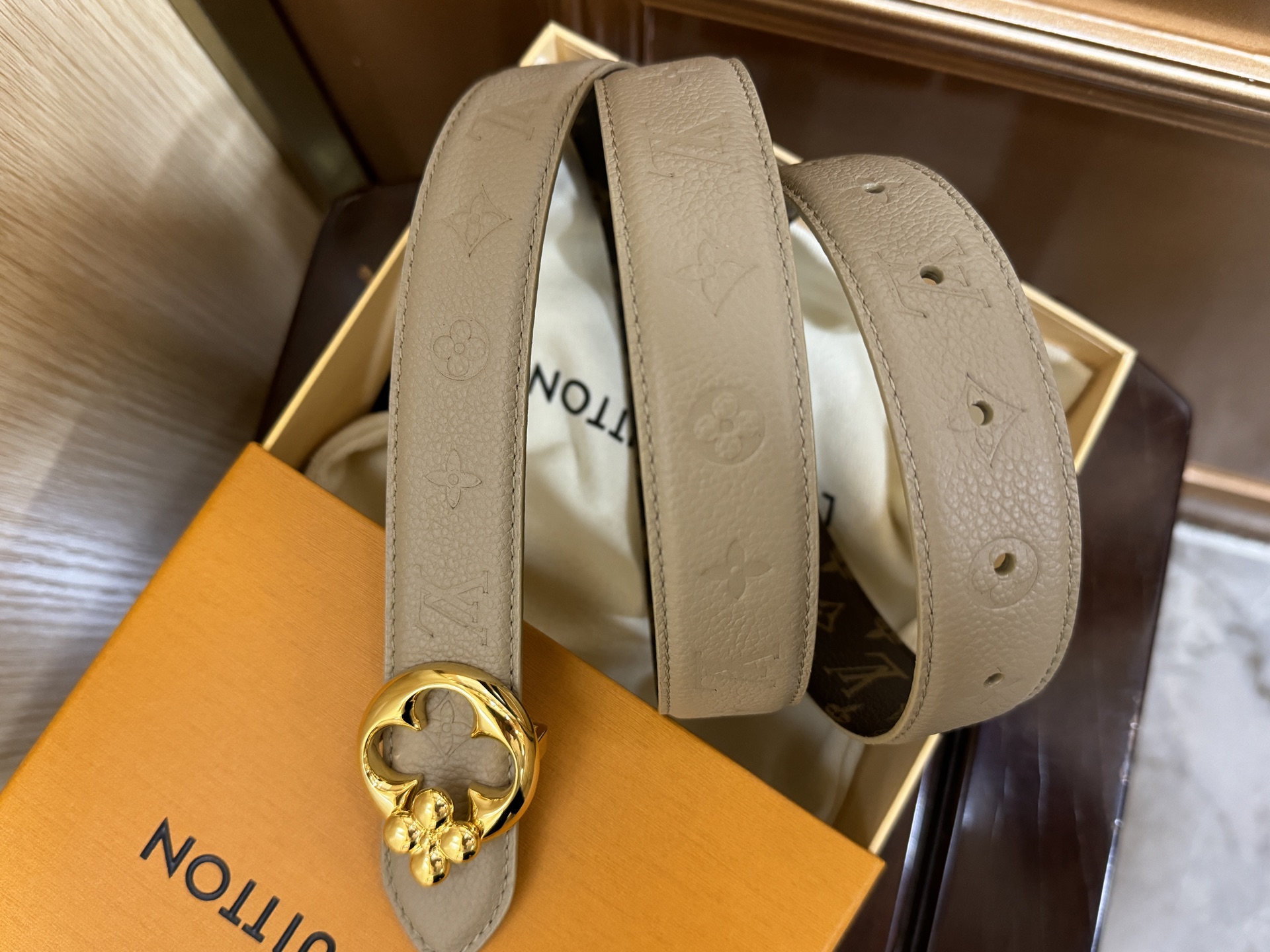 Louis Vuitton Female Basic Belt Canvas M-l