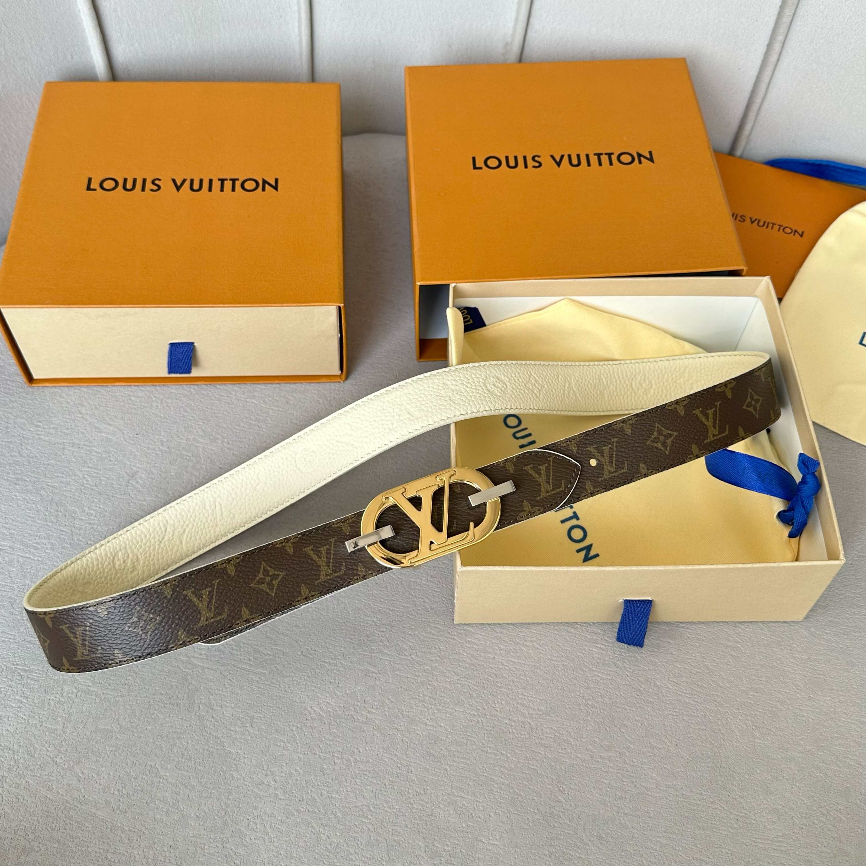 Louis Vuitton Female Basic Belt Cow Leather S-l