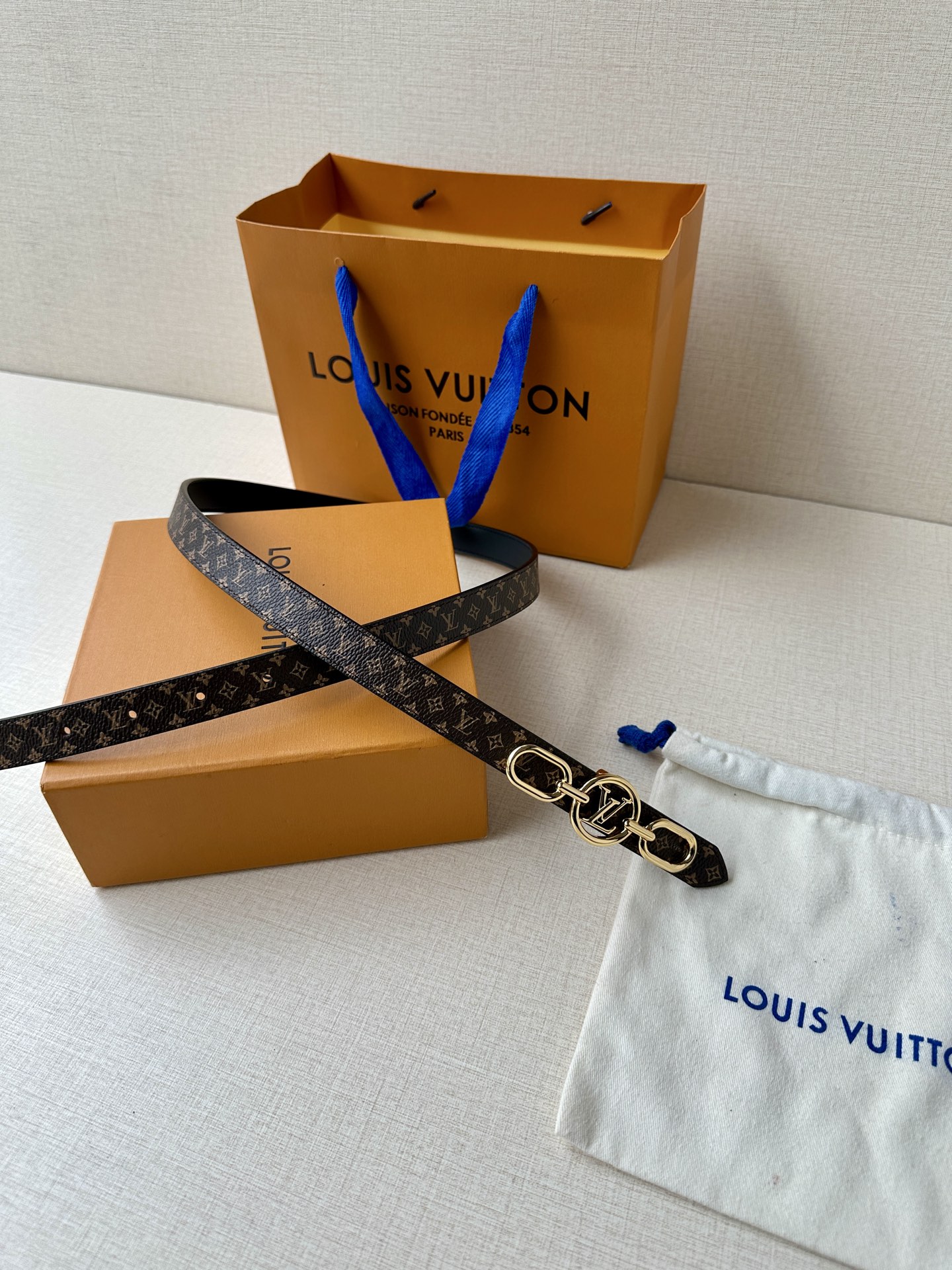 Louis Vuitton Female Basic Belt Canvas M-l