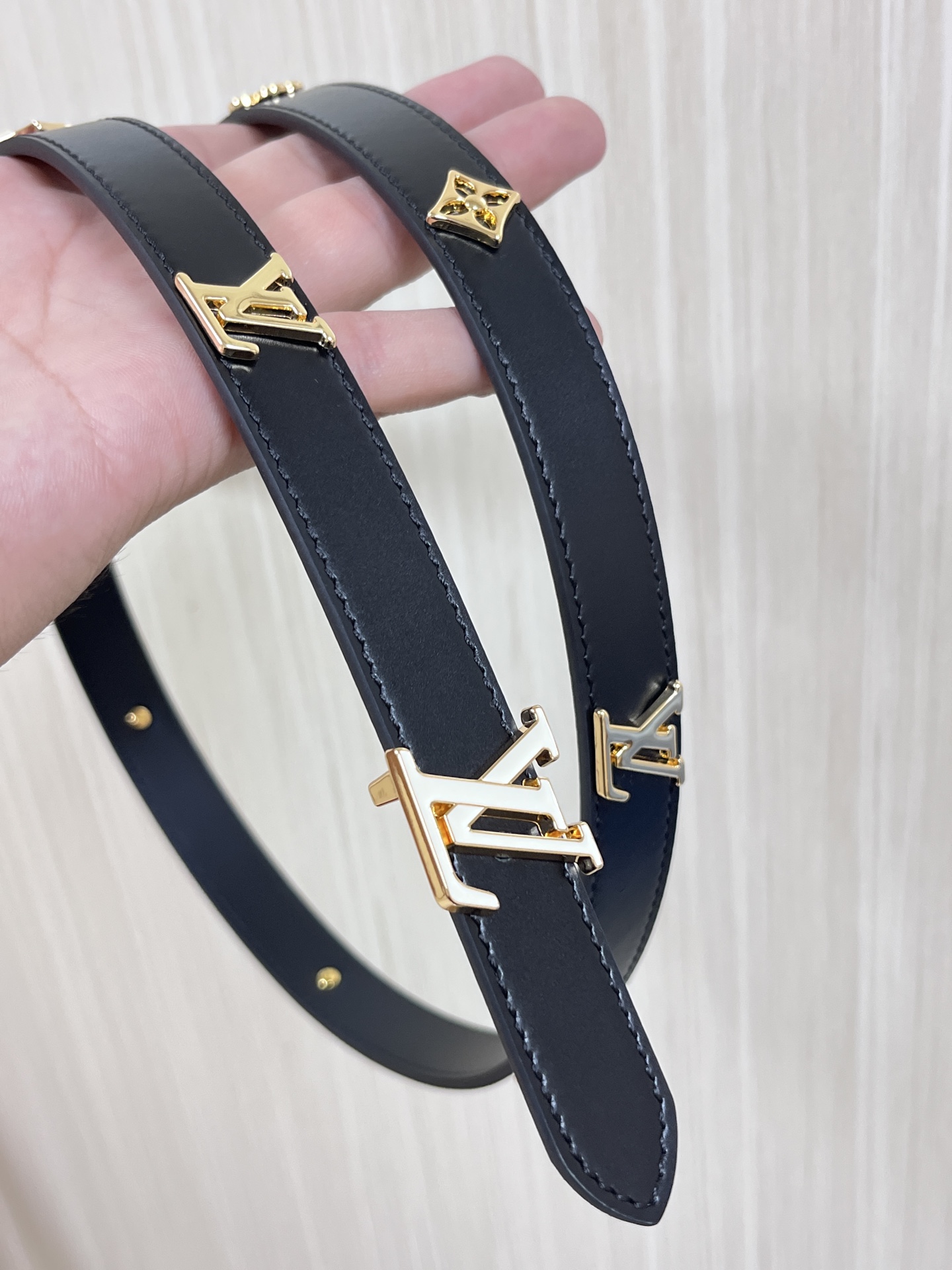 Louis Vuitton Female Basic Belt Cow Leather M-l