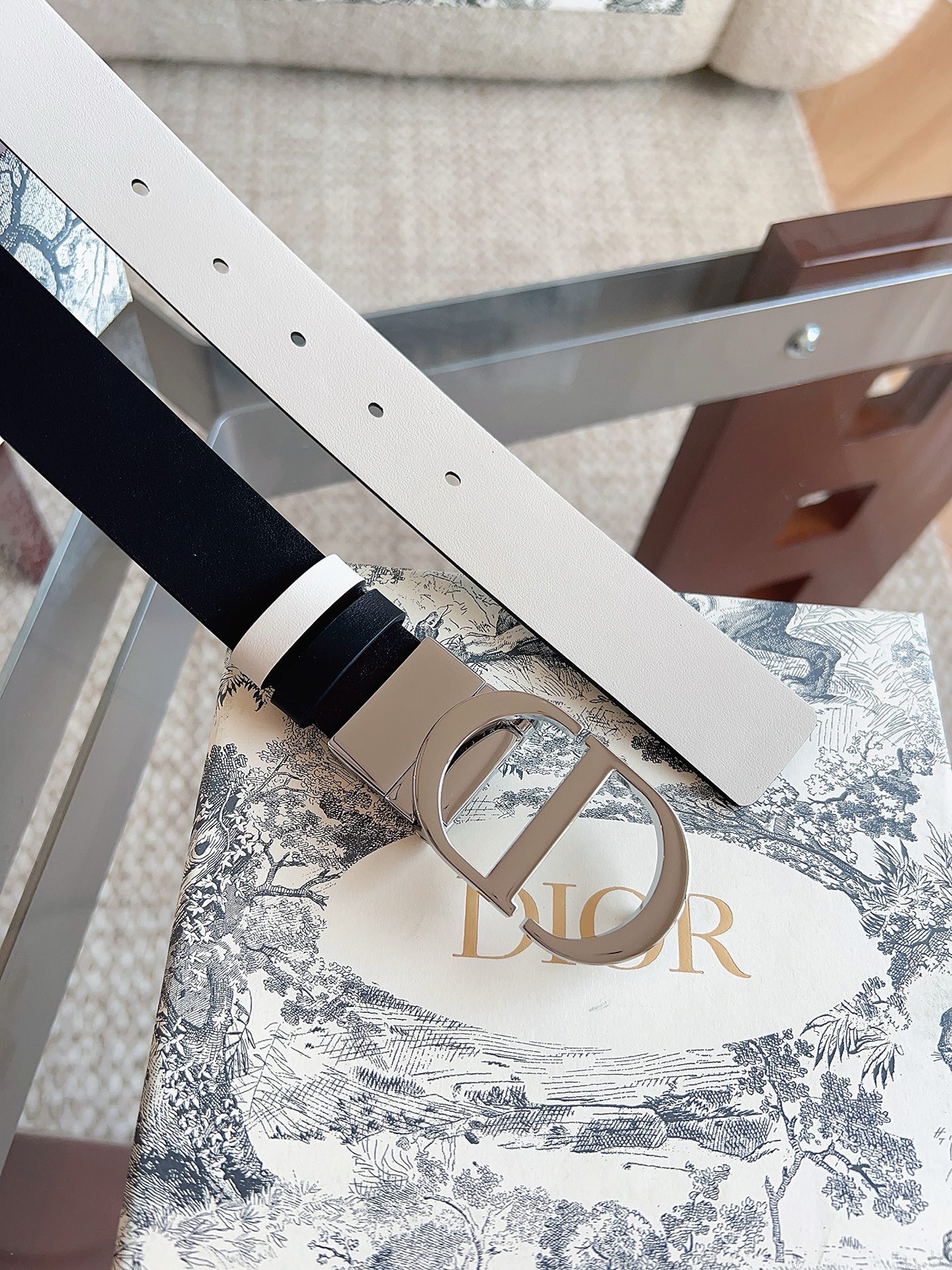 Dior Female Basic Belt Cow Leather Black M