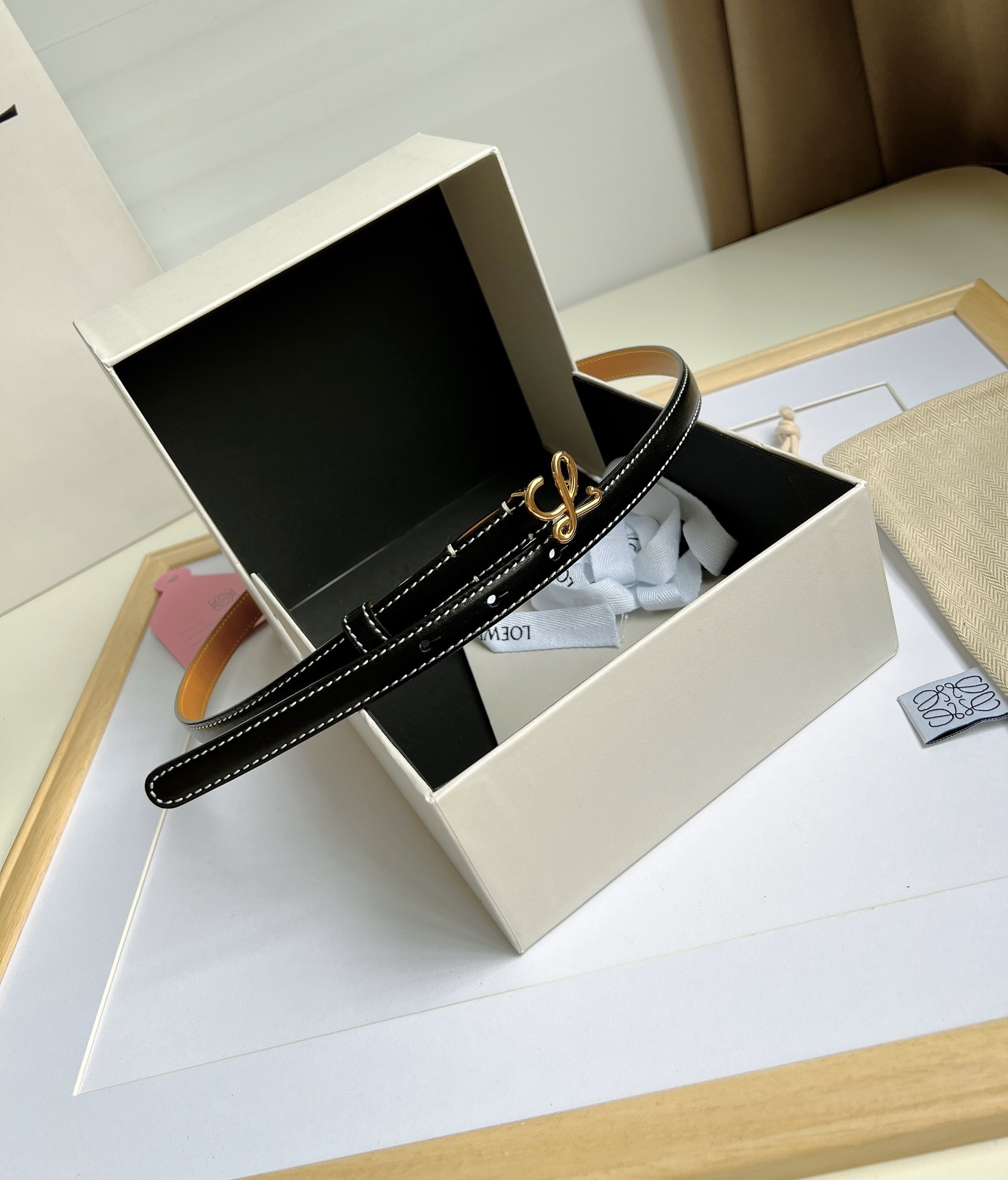 Loewe Female Basic Belt Cow Leather M-l