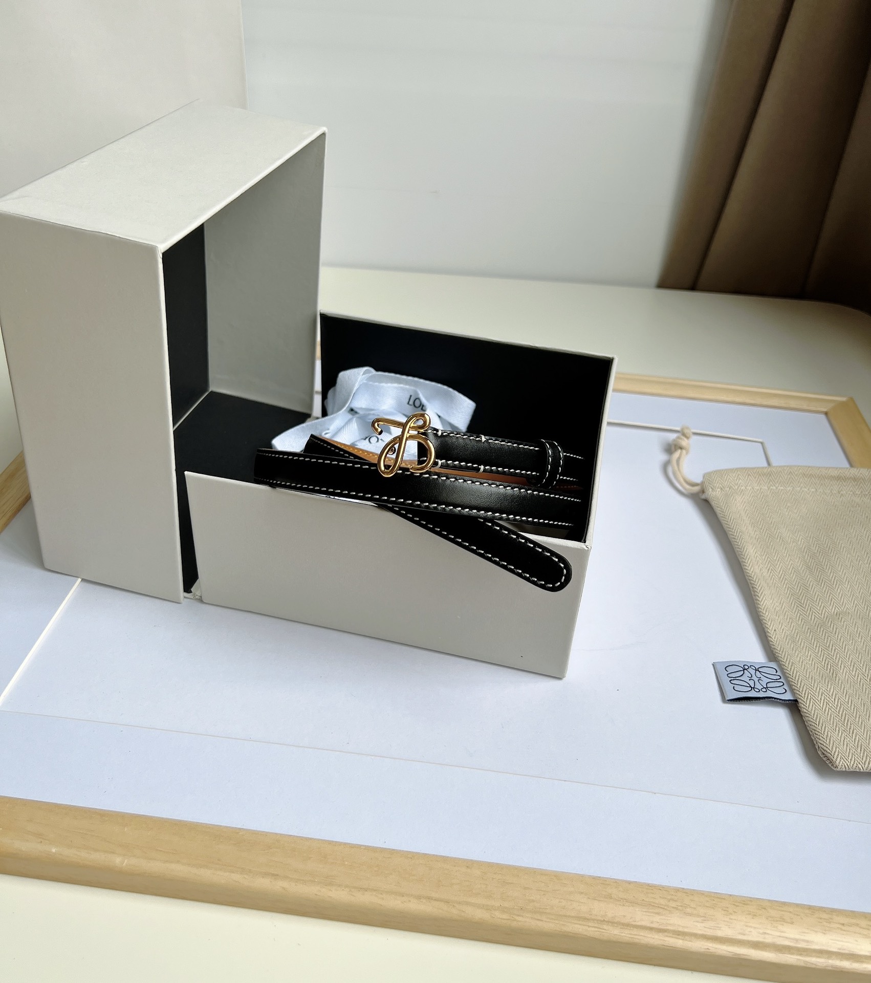 Loewe Female Basic Belt Cow Leather M-l