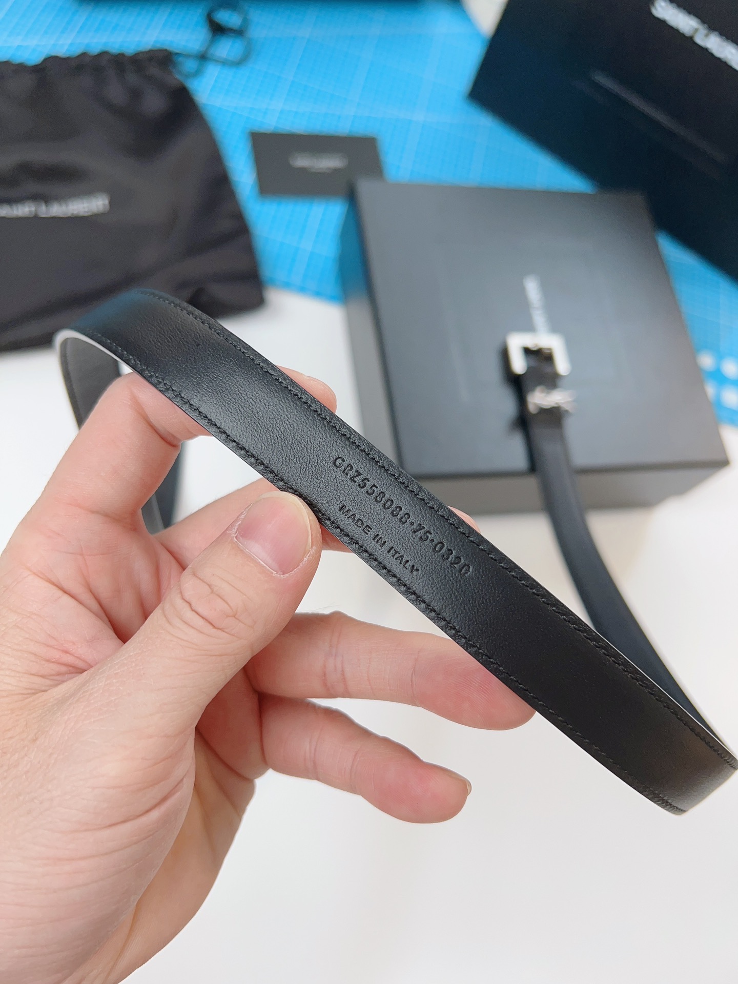 Saint Laurent Female Basic Belt Cow Leather