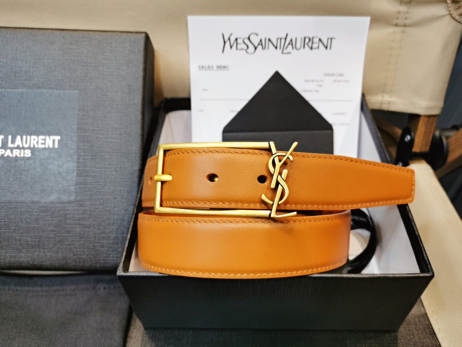 Saint Laurent Female Basic Belt Silver Adjustable S-m-l