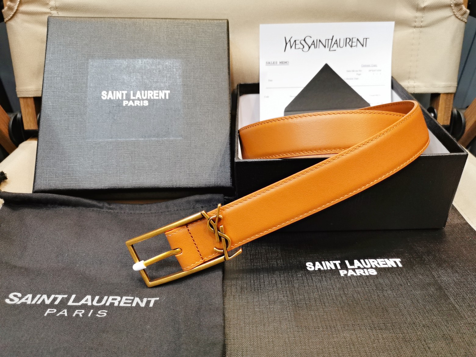 Saint Laurent Female Basic Belt Silver Adjustable S-m-l