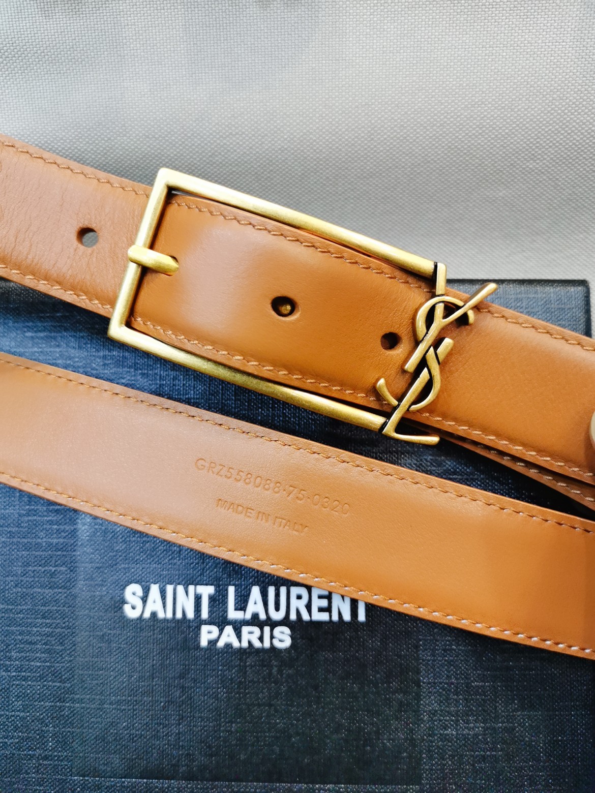 Saint Laurent Female Basic Belt Silver Adjustable S-m-l