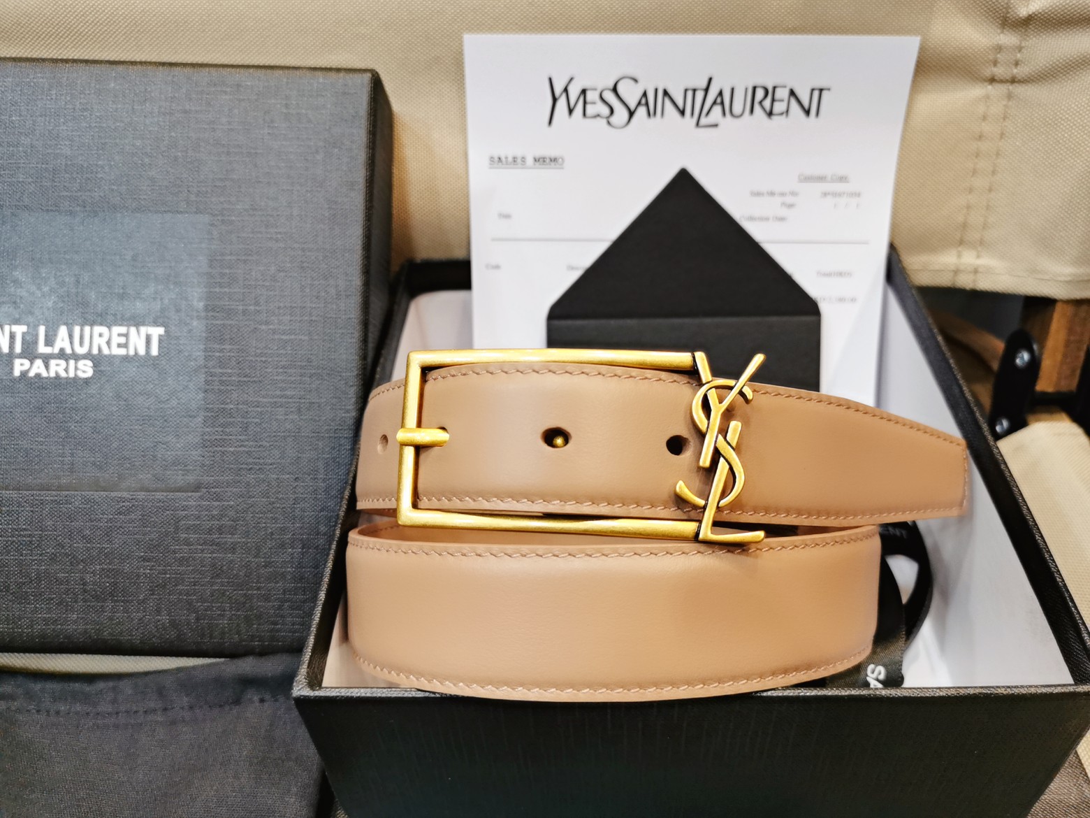 Saint Laurent Female Basic Belt Silver Adjustable S-m-l