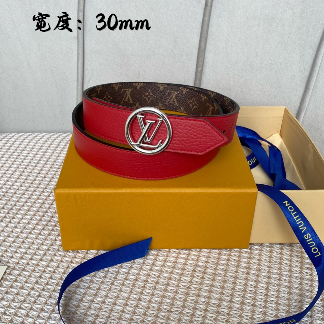 Louis Vuitton Female Basic Belt Cow Leather M-l
