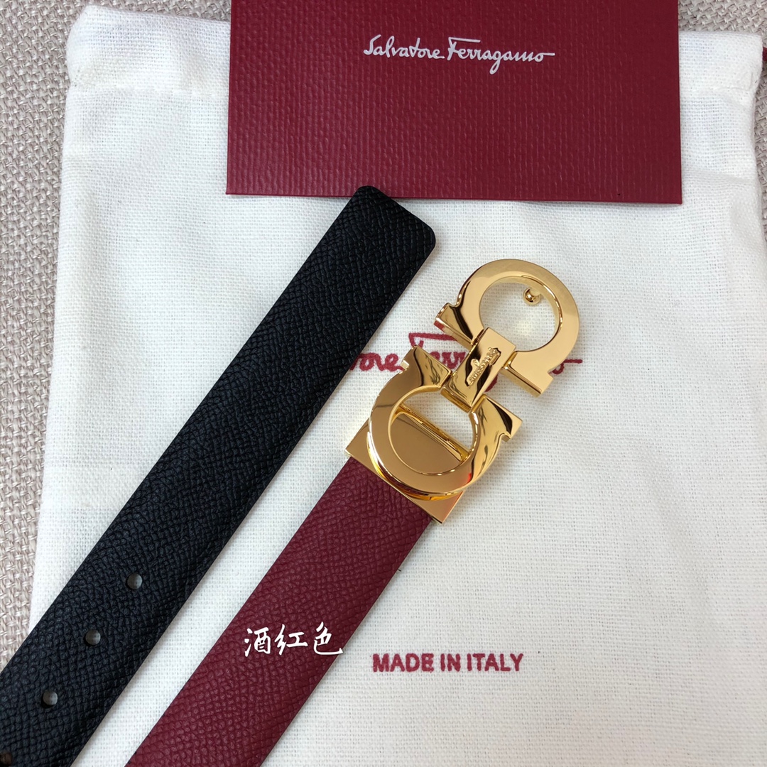 Salvatore Ferragamo Female Basic Belt Cow Leather 25mm-m