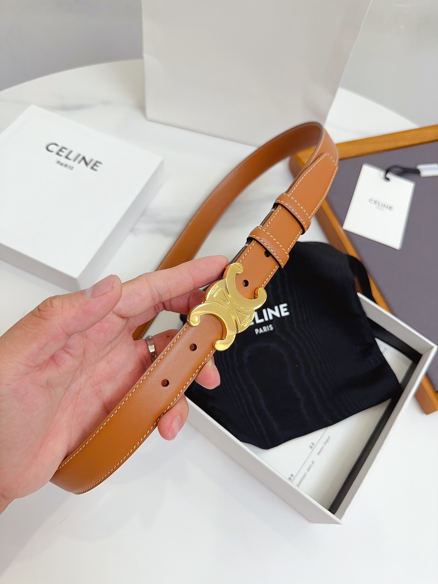 Celine Female Basic Belt Cow Leather M-l