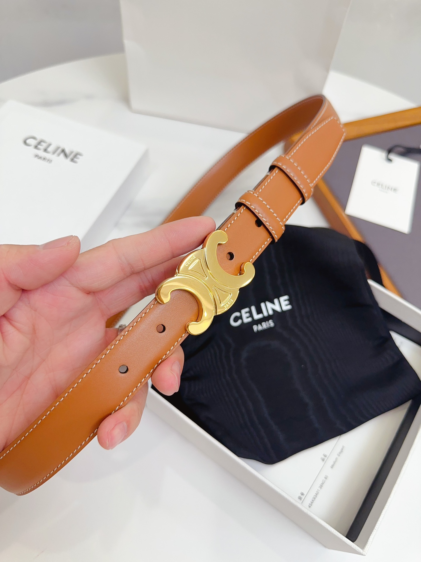 Celine Female Basic Belt Cow Leather M-l
