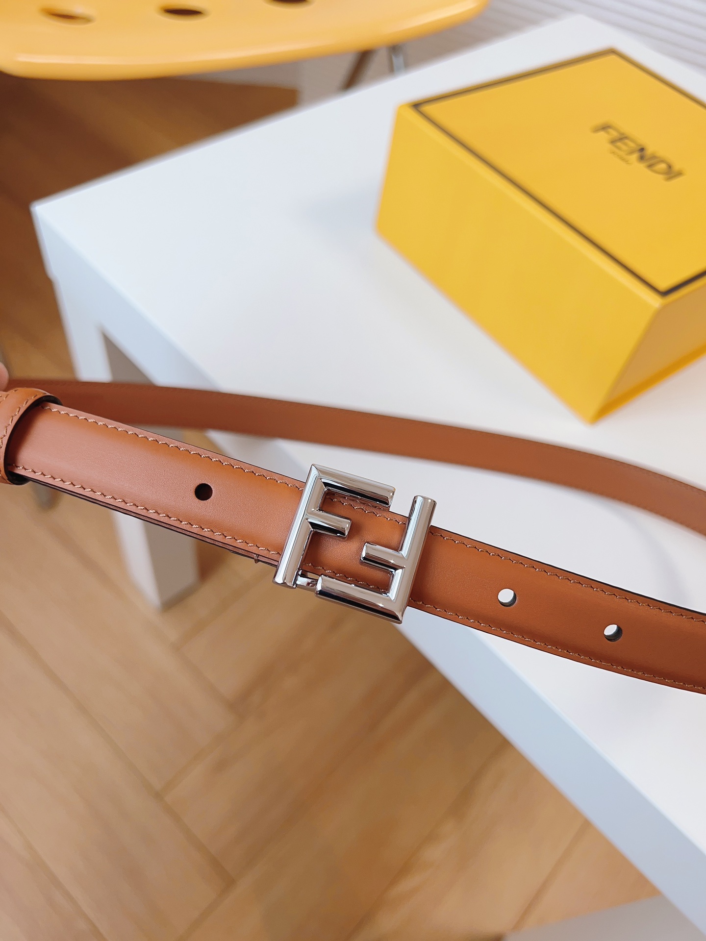 Fendi Female Leather Belt Cow Leather M