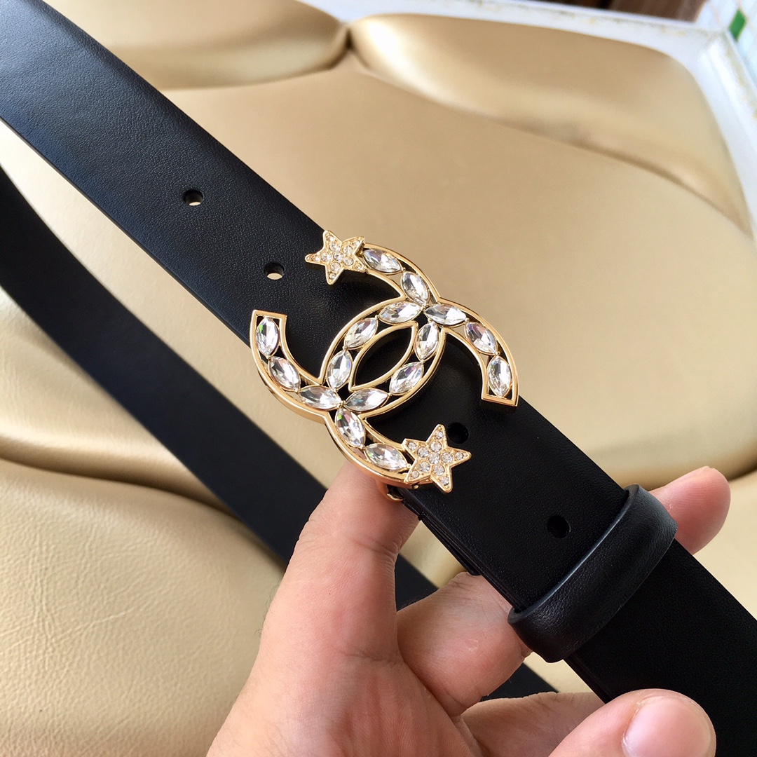 Chanel Female Leather Belt Cow Leather 0mm
