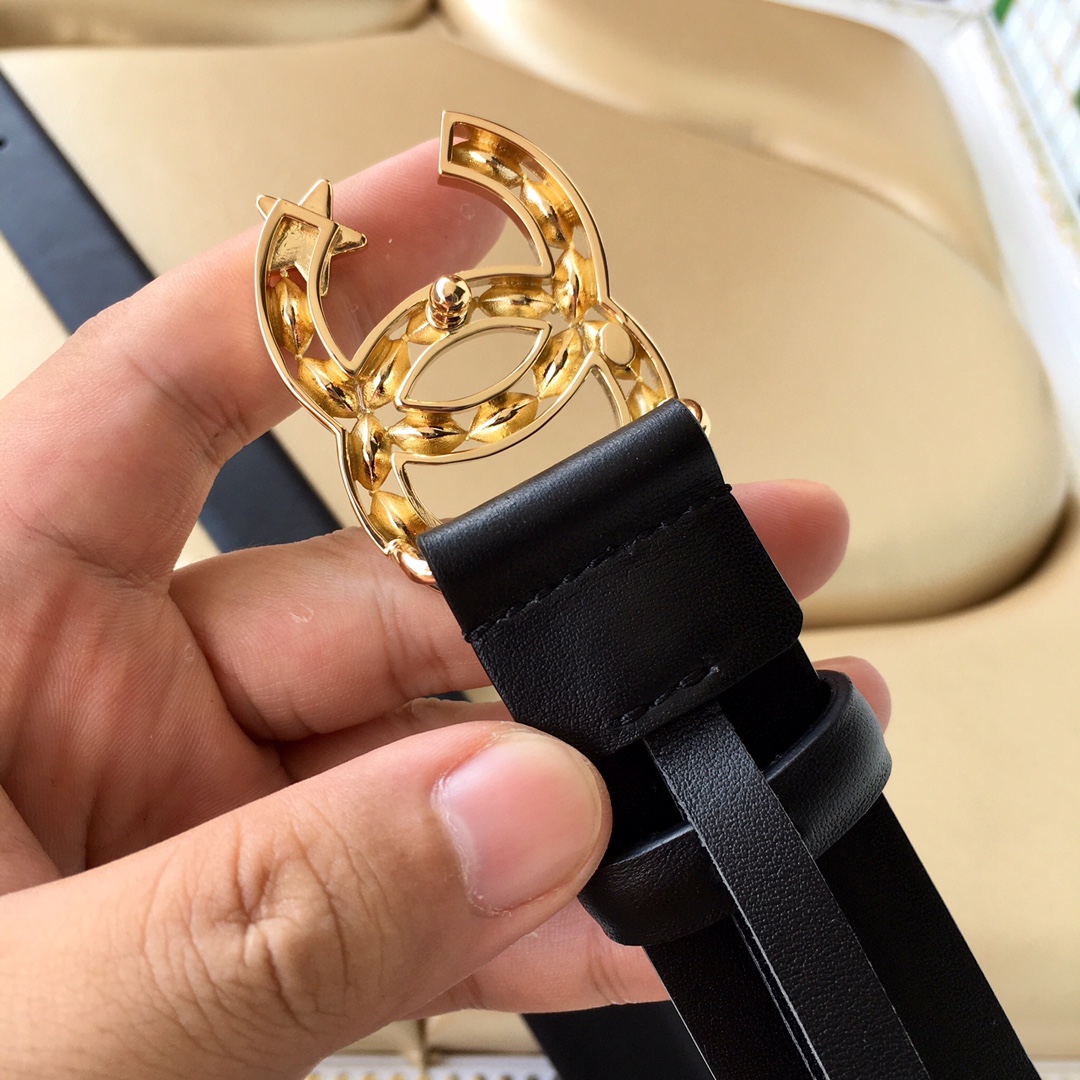 Chanel Female Leather Belt Cow Leather 0mm