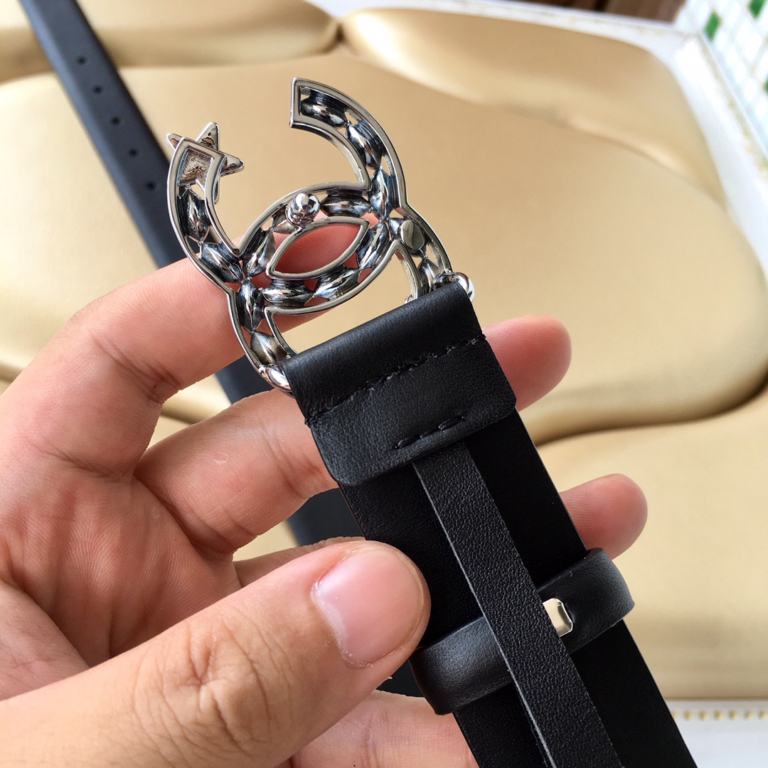 Chanel Female Leather Belt Cow Leather 0mm