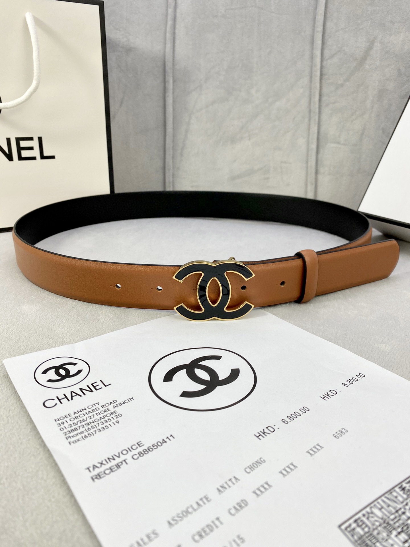 Chanel Female Basic Belt Cow Leather Silver M-l
