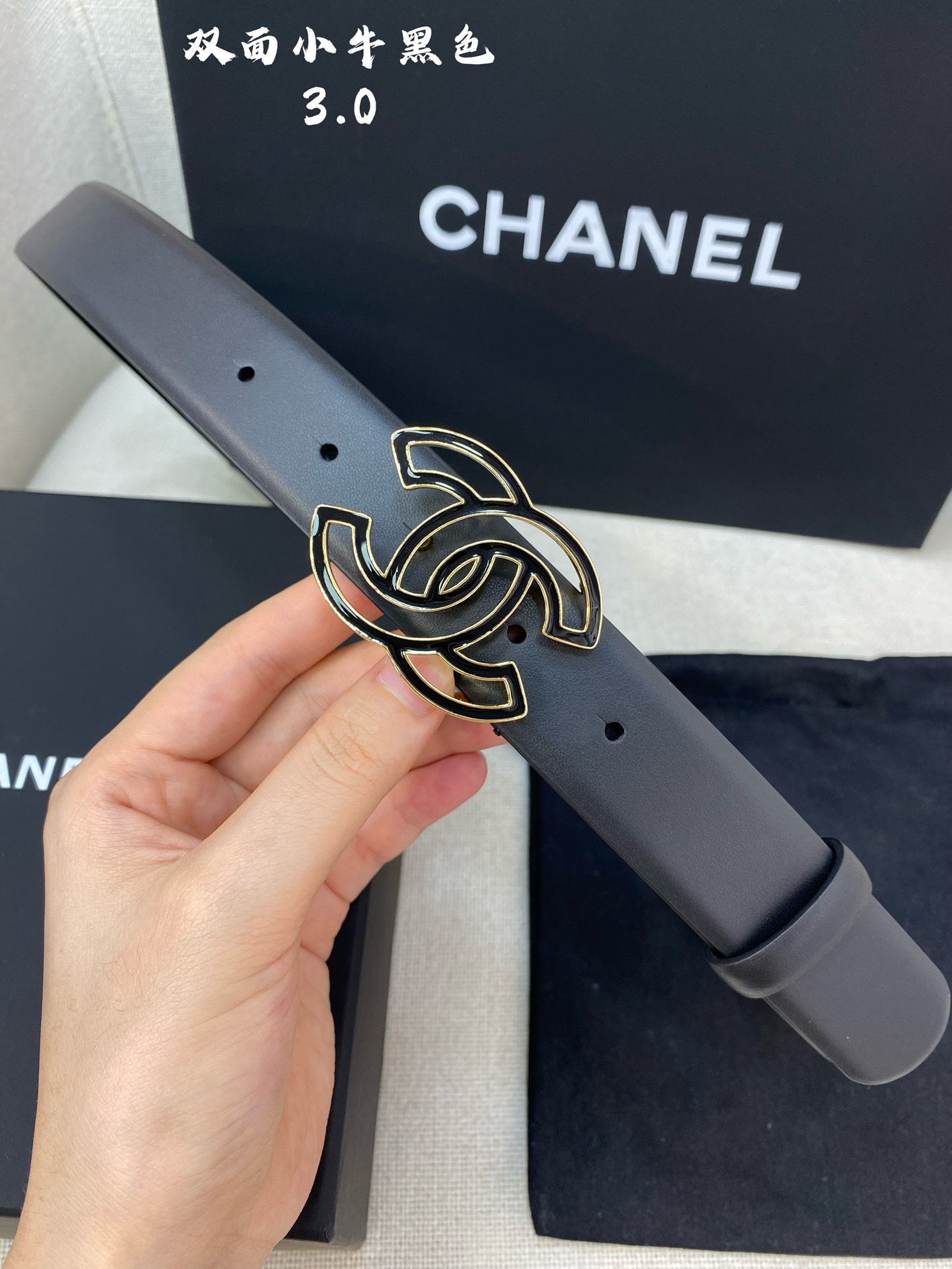 Chanel Female Basic Belt Cow Leather M