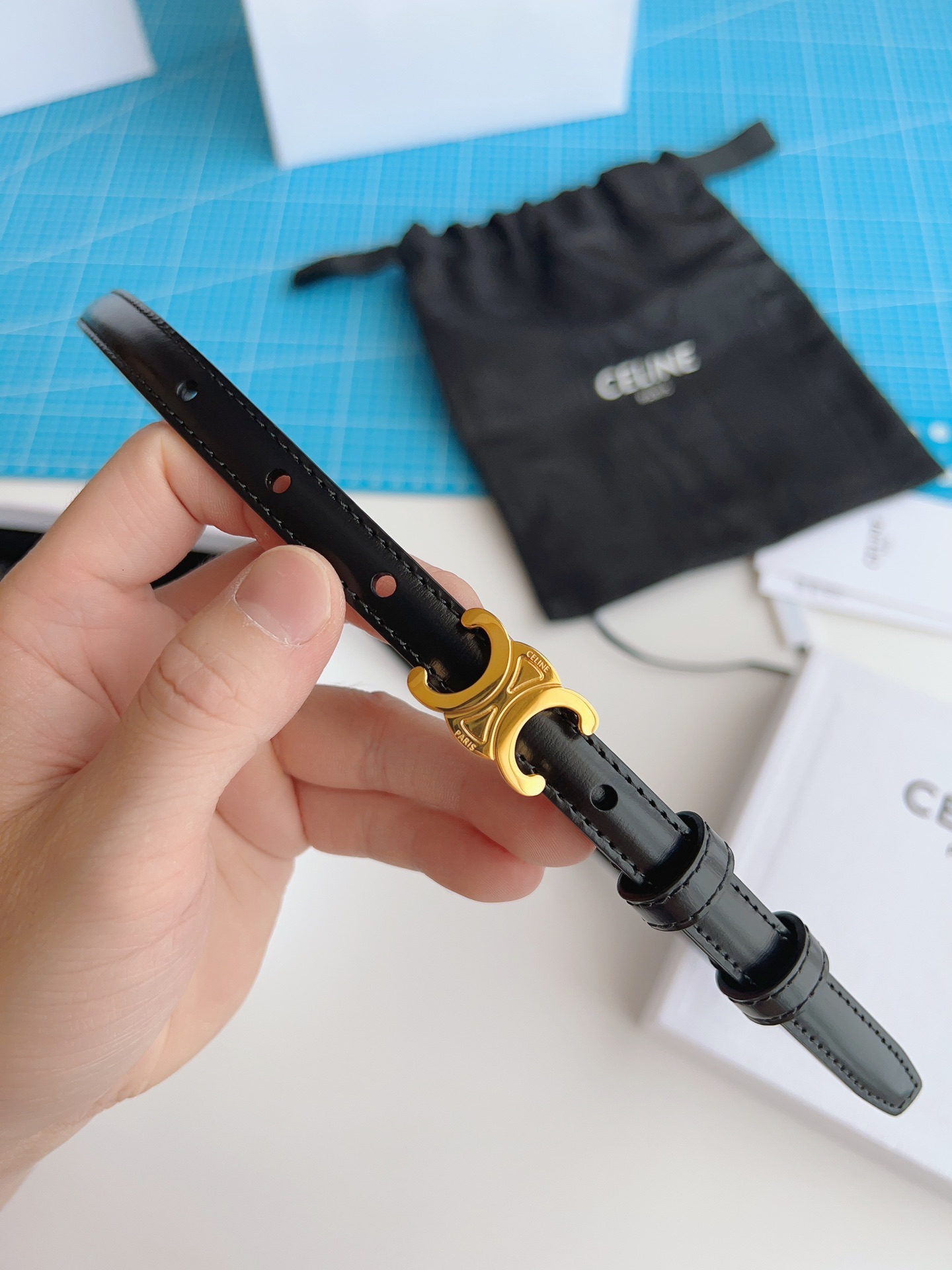 Celine Female Basic Belt Black M-l