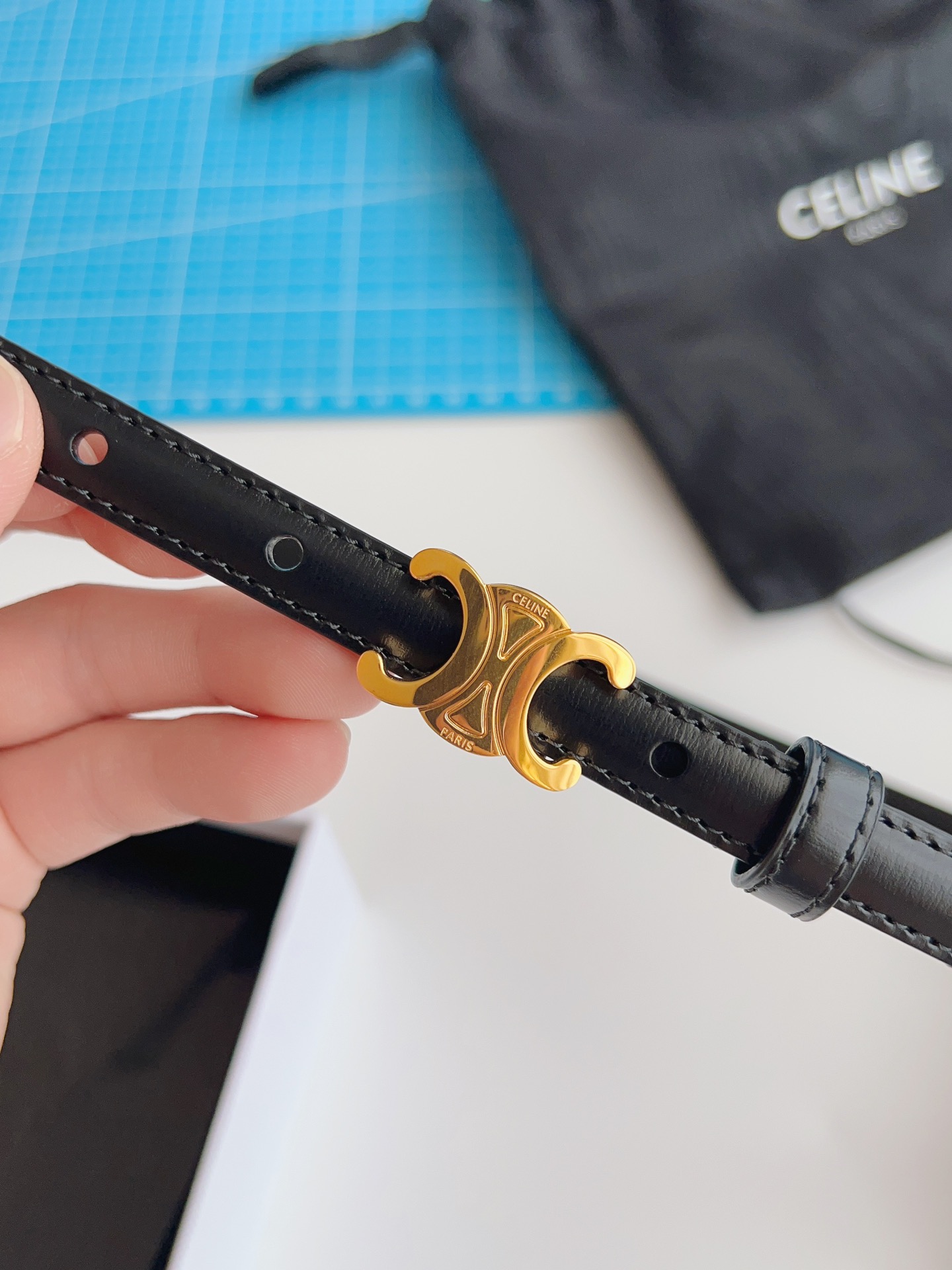 Celine Female Basic Belt Black M-l