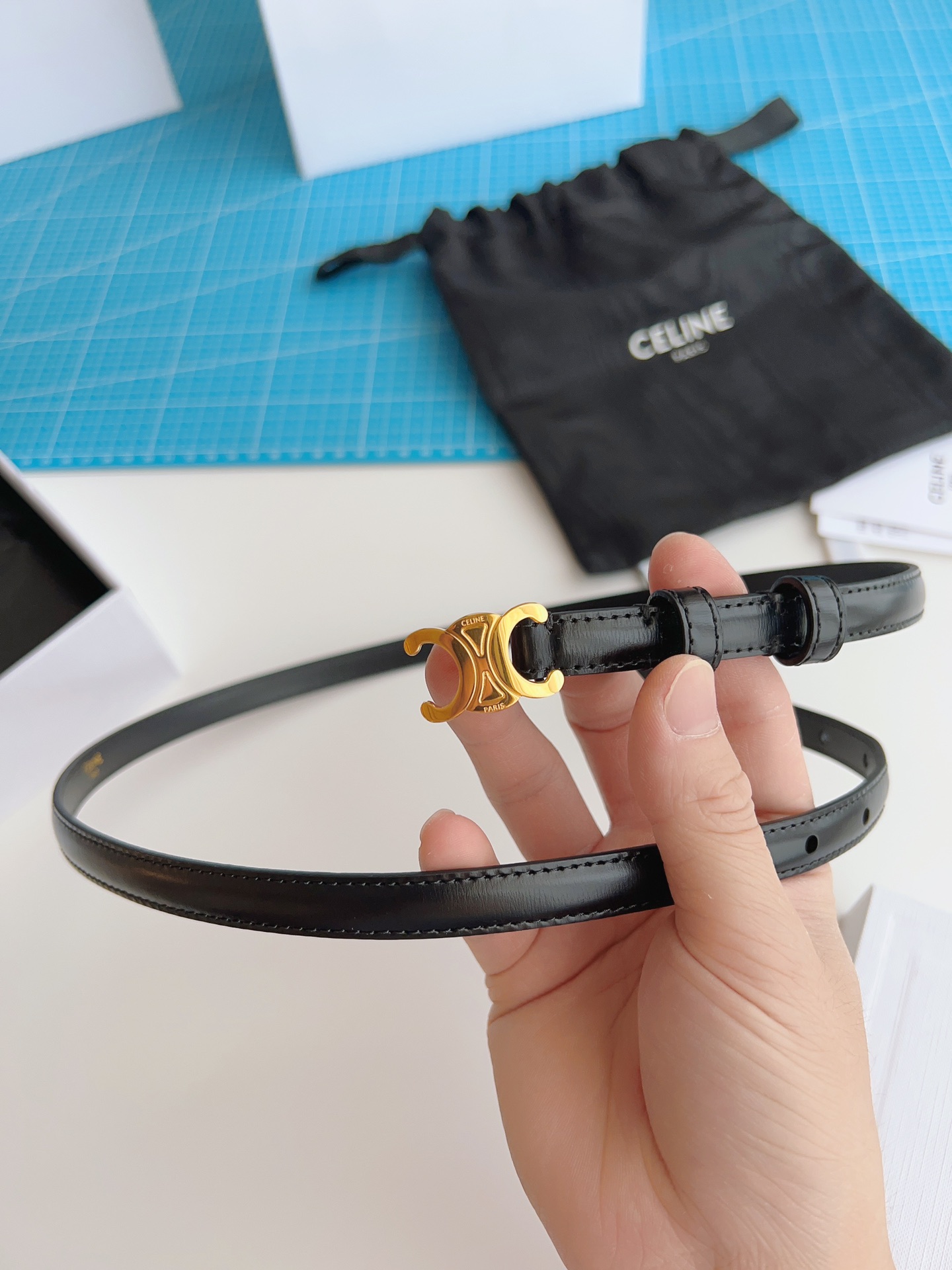 Celine Female Basic Belt Black M-l