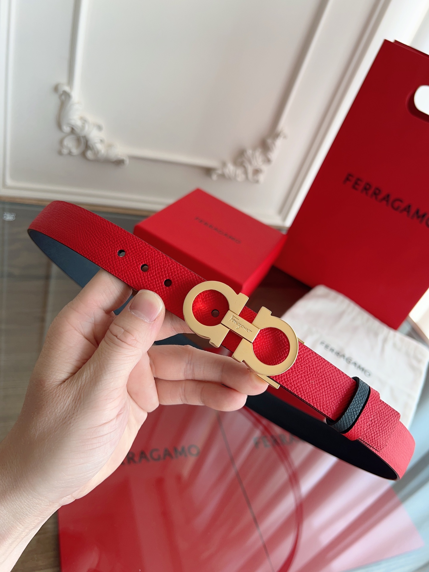 Salvatore Ferragamo Female Basic Belt Top Grain Leather M