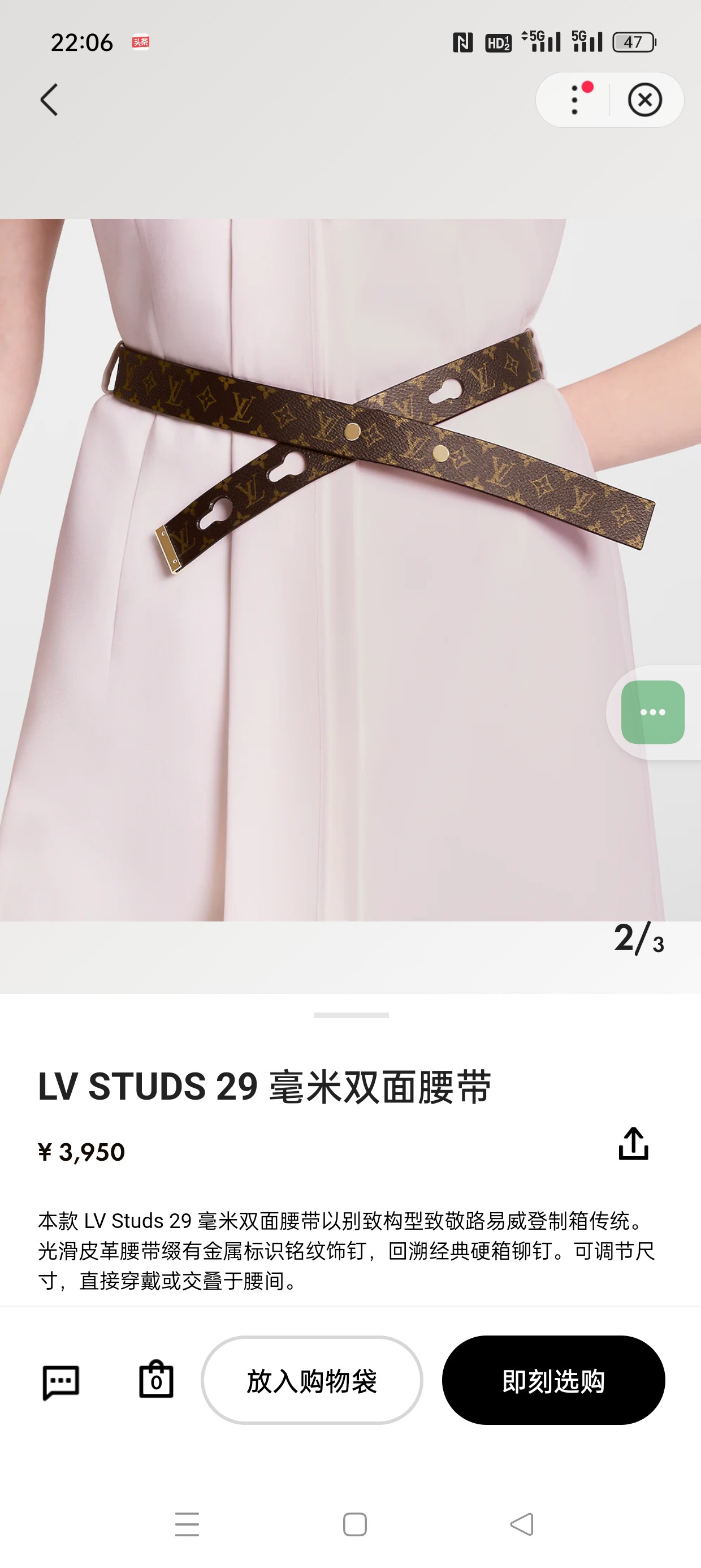 Louis Vuitton Female Basic Belt Cow Leather Gold S-l