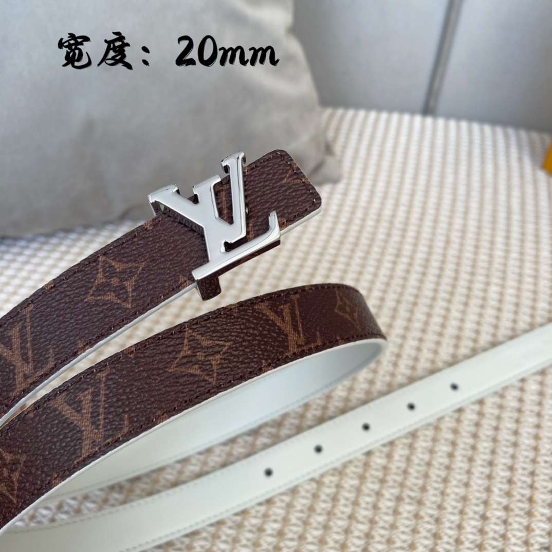 Louis Vuitton Female Basic Belt Cow Leather S-m